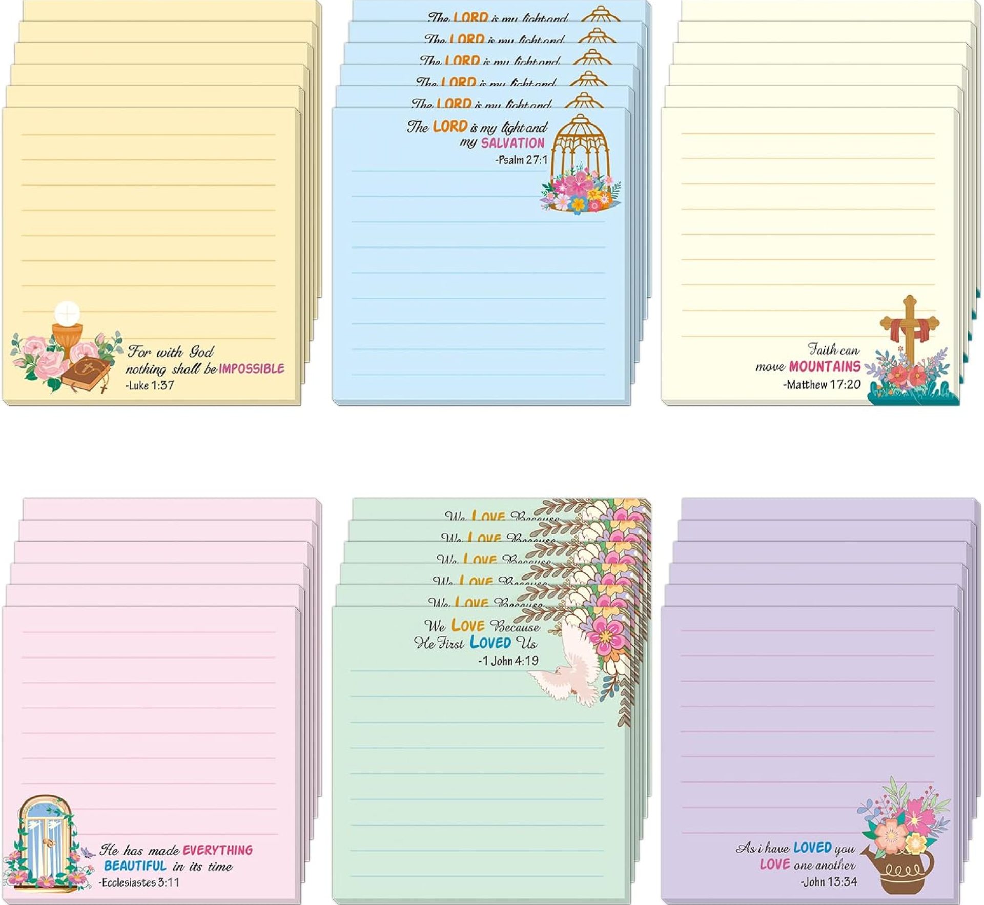 30 Pcs Bible Sticky Notes Christian Note Pads Religious Bible Notepads Inspirational Memo Notes for Inspirational Gifts Message Reminder Lists Schedules Studying Office School Supplies 30 Pcs Bible Sticky Notes Christian Note Pads Religious Bible Notepads Inspirational Memo Notes for Inspirational Gifts Message Reminder Lists Schedules Studying Office School Supplies