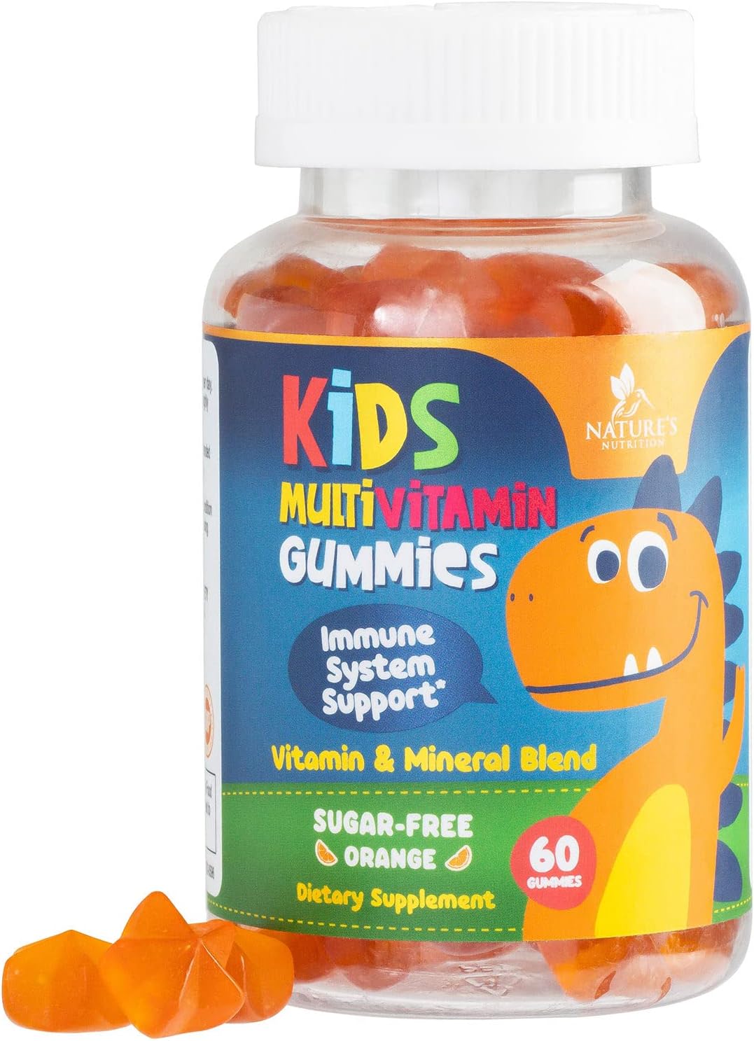 Multivitamin for Kids Gummies – Vitamin D3, C, B12, B6, A & Zinc, Daily Children Vitamins for Immune Support, Sugar-Free, Chewable Multivitamin Gummy for Toddlers & Kids, Orange Flavor – 60 Gummies Multivitamin for Kids Gummies – Vitamin D3, C, B12, B6, A & Zinc, Daily Children Vitamins for Immune Support, Sugar-Free, Chewable Multivitamin Gummy for Toddlers & Kids, Orange Flavor – 60 Gummies