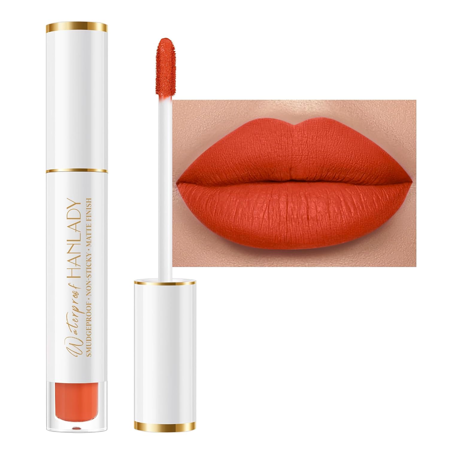 Orange Lipstick Long Lasting Lipsticks for Women Pigmented Smudgeproof Transferproof Vegan Cruelty Free Lip Makeup, A51 In Love Orange Lipstick Long Lasting Lipsticks for Women Pigmented Smudgeproof Transferproof Vegan Cruelty Free Lip Makeup, A51 In Love