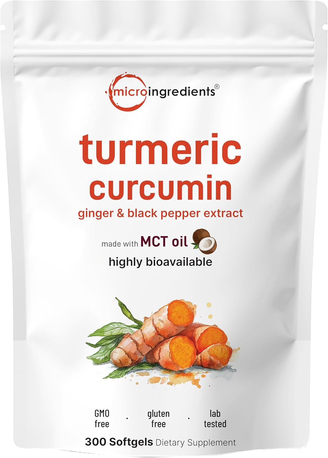 Turmeric Curcumin Supplement with Black Pepper & Ginger 3,000mg, 300 MCT Oil Softgels | 95% Curcuminoids | High Absorption | Healthy Joint Support for Men & Women | Non-GMO Turmeric Curcumin Supplement with Black Pepper & Ginger 3,000mg, 300 MCT Oil Softgels | 95% Curcuminoids | High Absorption | Healthy Joint Support for Men & Women | Non-GMO