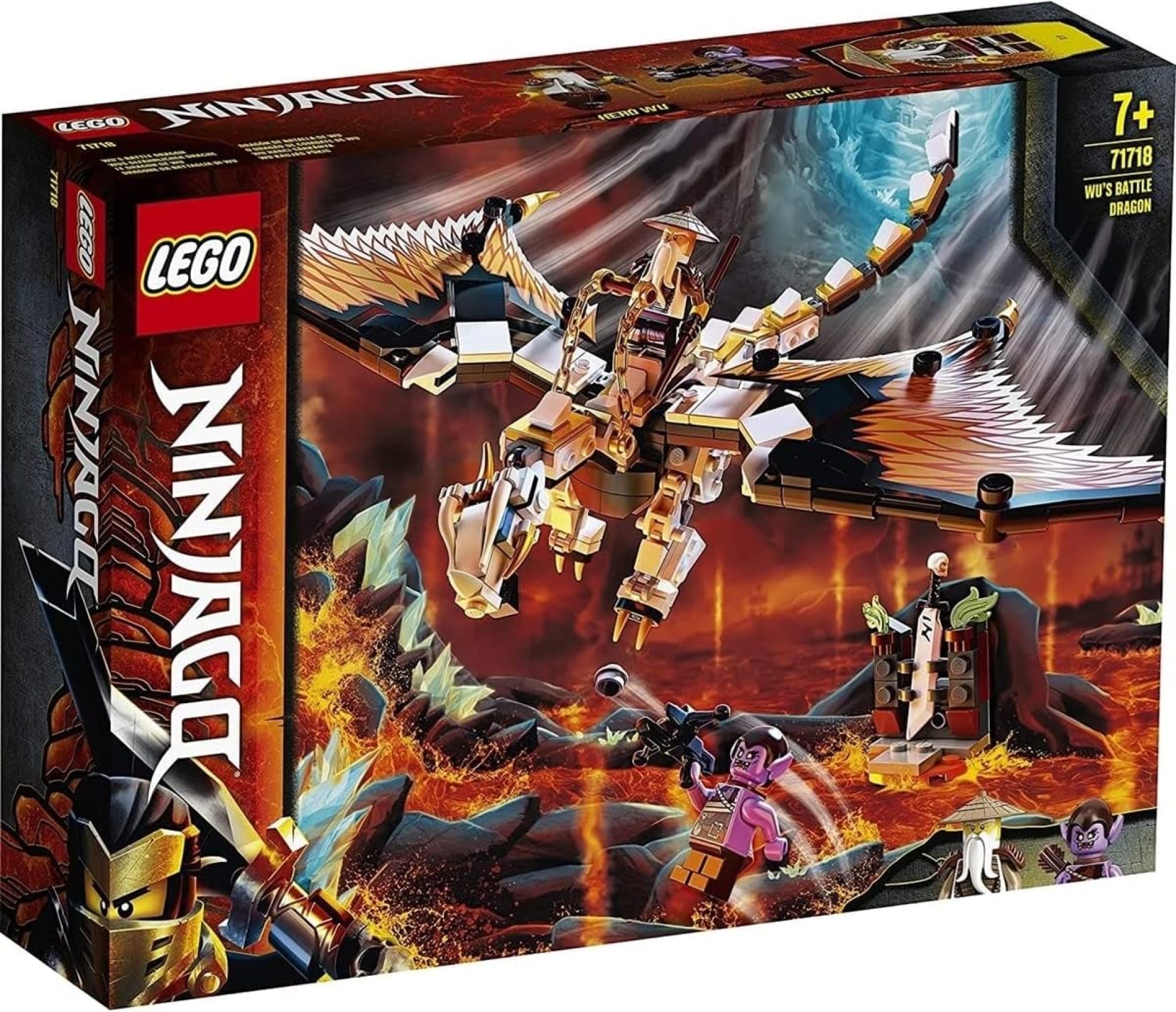 LEGO NINJAGO Wu’s Battle Dragon 71718 Ninja Battle Set Building Kit Featuring Buildable Figures (321 Pieces) LEGO NINJAGO Wu’s Battle Dragon 71718 Ninja Battle Set Building Kit Featuring Buildable Figures (321 Pieces)