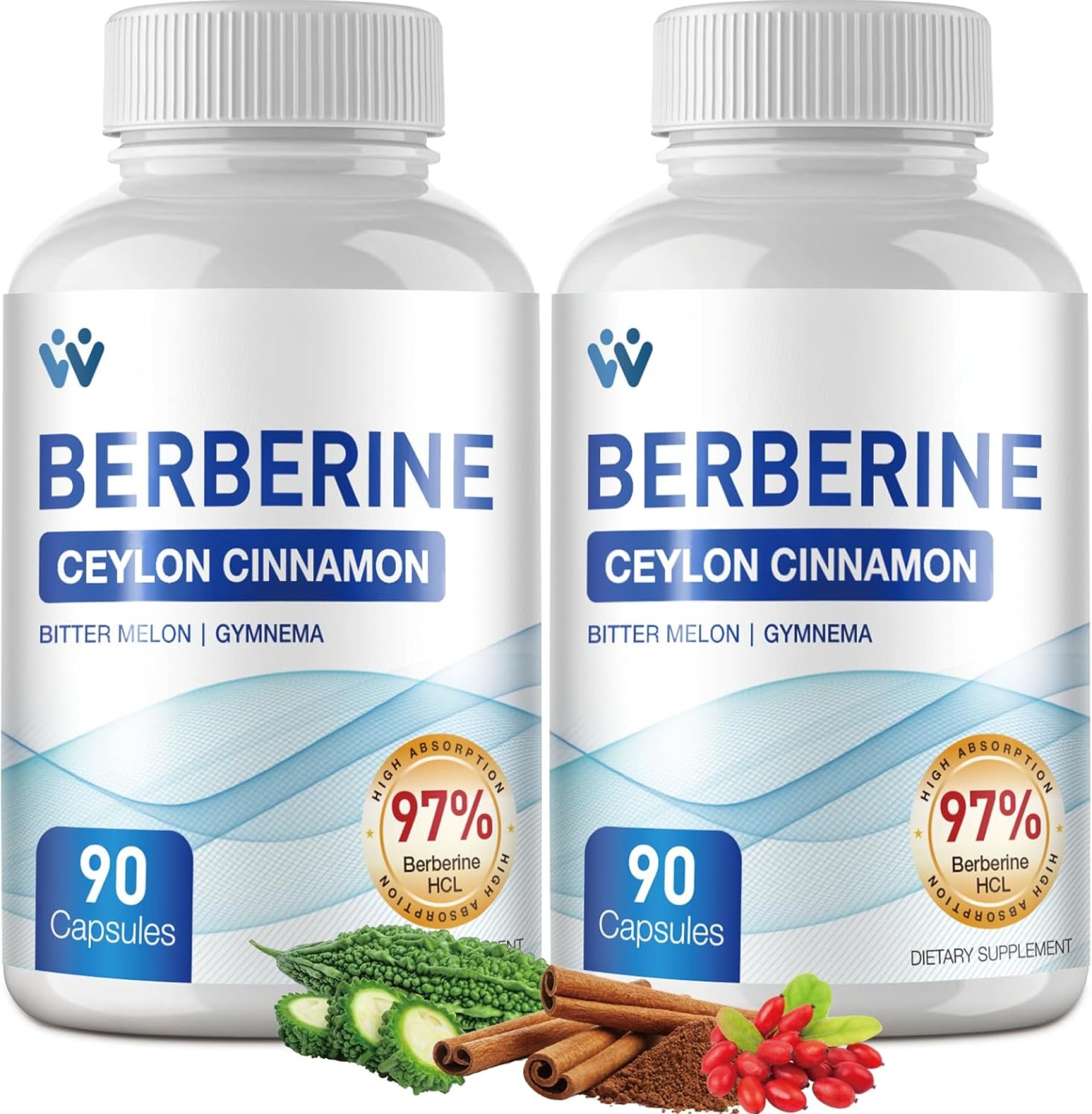 Berberine Supplement 1500mg – Berberine with Ceylon Cinnamon, Berberine HCl 97% Purity Complex Supplements, Non-GMO Vegan – 180 Capsules Berberine Supplement 1500mg – Berberine with Ceylon Cinnamon, Berberine HCl 97% Purity Complex Supplements, Non-GMO Vegan – 180 Capsules