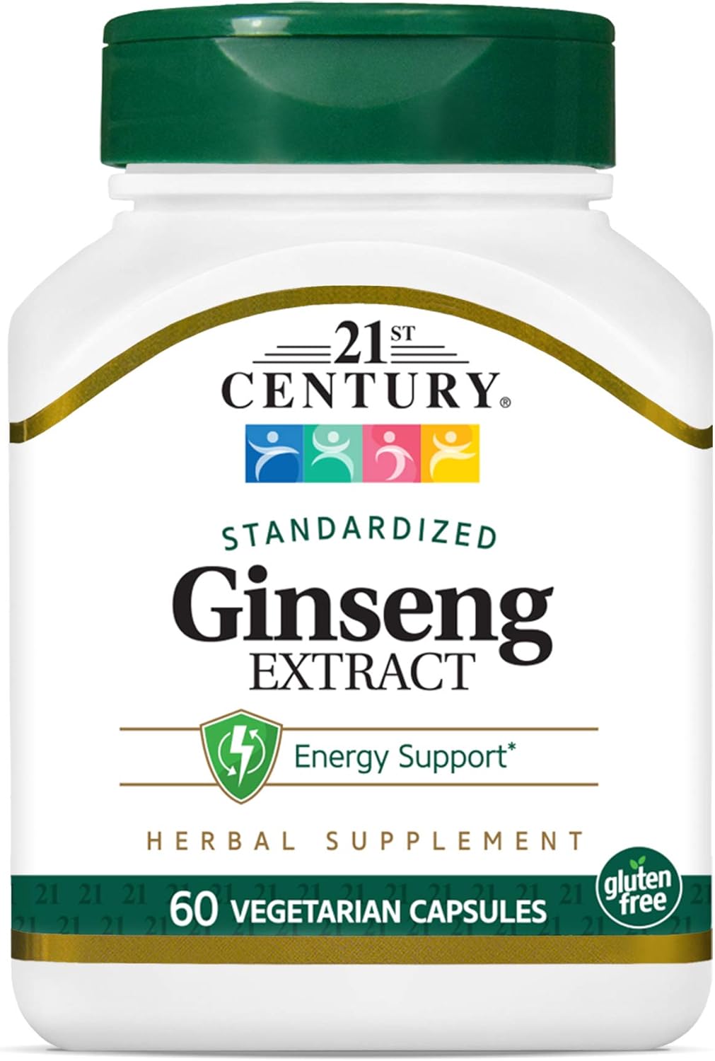 21st Century Ginseng Extract Veg Capsules, 60Count 21st Century Ginseng Extract Veg Capsules, 60Count