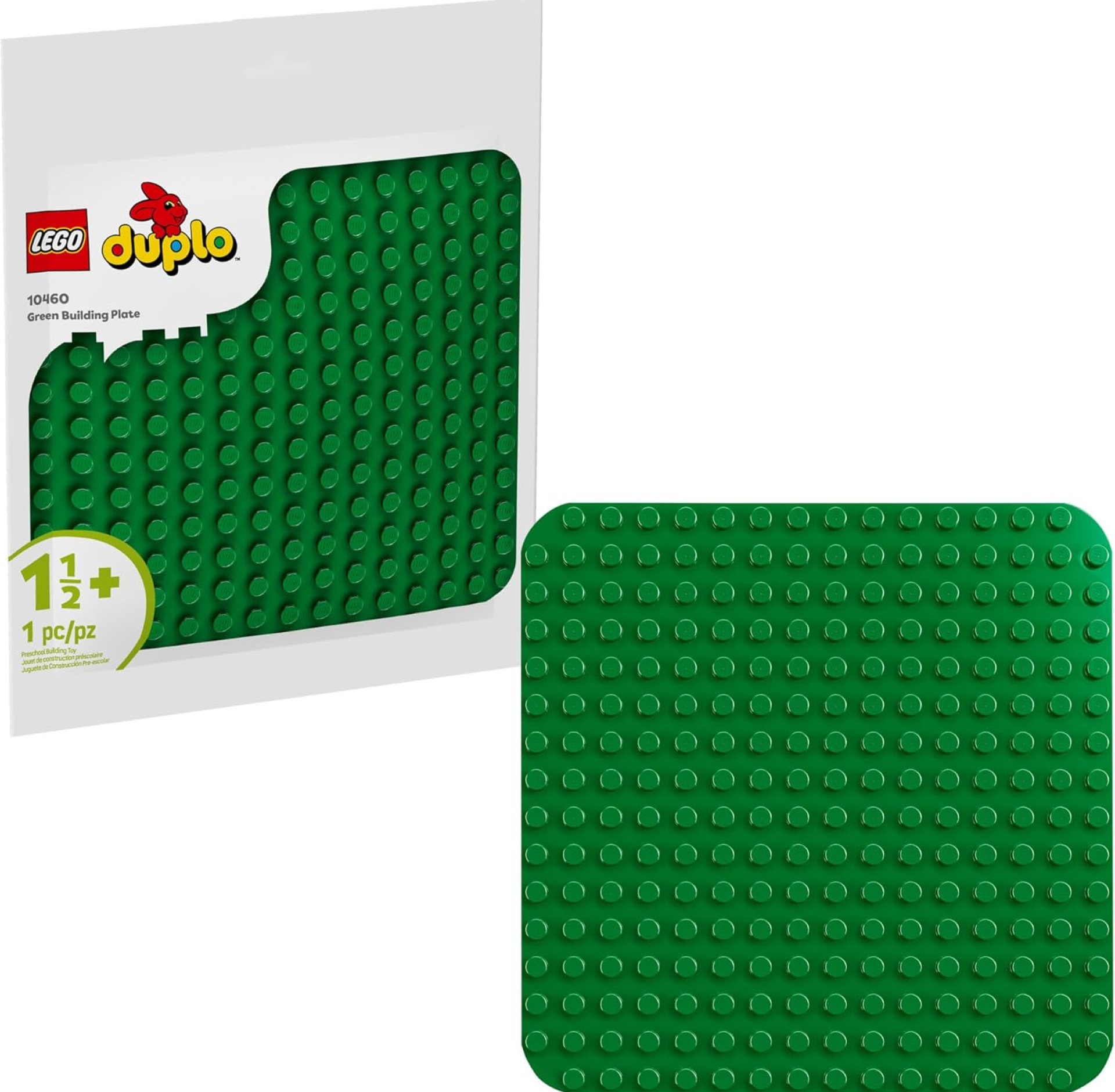 LEGO DUPLO Green Building Plate – 16×16 Stud Learning and Educational Building Toy for Toddlers, Preschool, Boys and Girls, Ages 1.5+ – Gift Ideas for Birthdays – 10460 LEGO DUPLO Green Building Plate – 16×16 Stud Learning and Educational Building Toy for Toddlers, Preschool, Boys and Girls, Ages 1.5+ – Gift Ideas for Birthdays – 10460