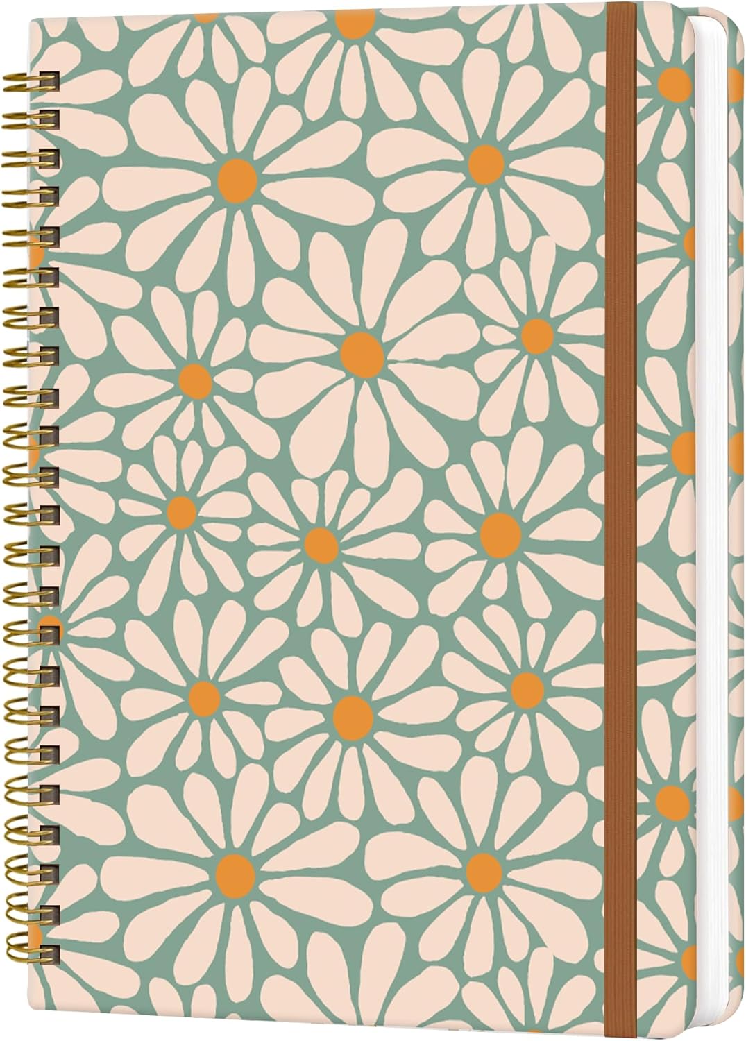 Spiral Journal Notebook for Women, Hardcover A5 College Ruled Notebook, 120 Pages, Thick Paper, Cute Lined Journal for School, Office & Work, 6 x 8.4 in(Retro Green Floral) Spiral Journal Notebook for Women, Hardcover A5 College Ruled Notebook, 120 Pages, Thick Paper, Cute Lined Journal for School, Office & Work, 6 x 8.4 in(Retro Green Floral)