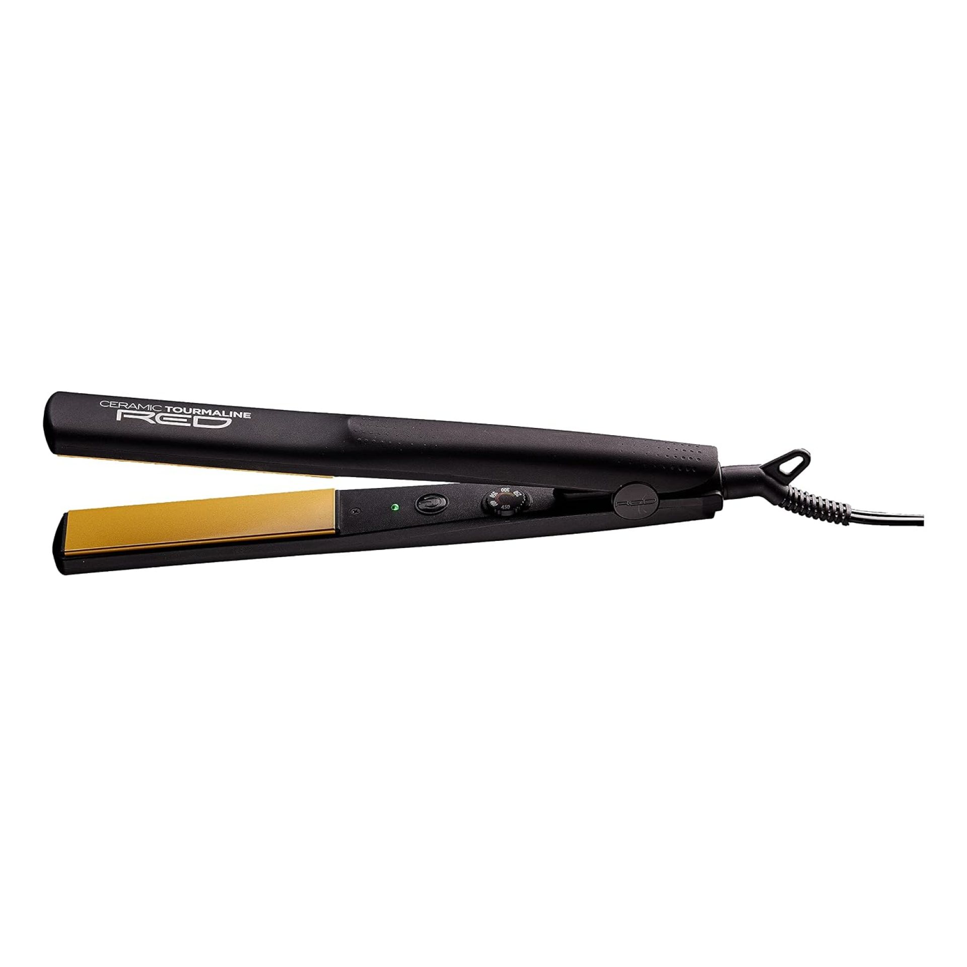Red By Kiss Ceramic Tourmaline Professional Flat Iron – 1” Hair Straightener with Temperature Control up to 450°F, Anti-Frizz & Heat Damage Protection, Smooth, Frizz-Free Salon Quality Results Red By Kiss Ceramic Tourmaline Professional Flat Iron – 1” Hair Straightener with Temperature Control up to 450°F, Anti-Frizz & Heat Damage Protection, Smooth, Frizz-Free Salon Quality Results