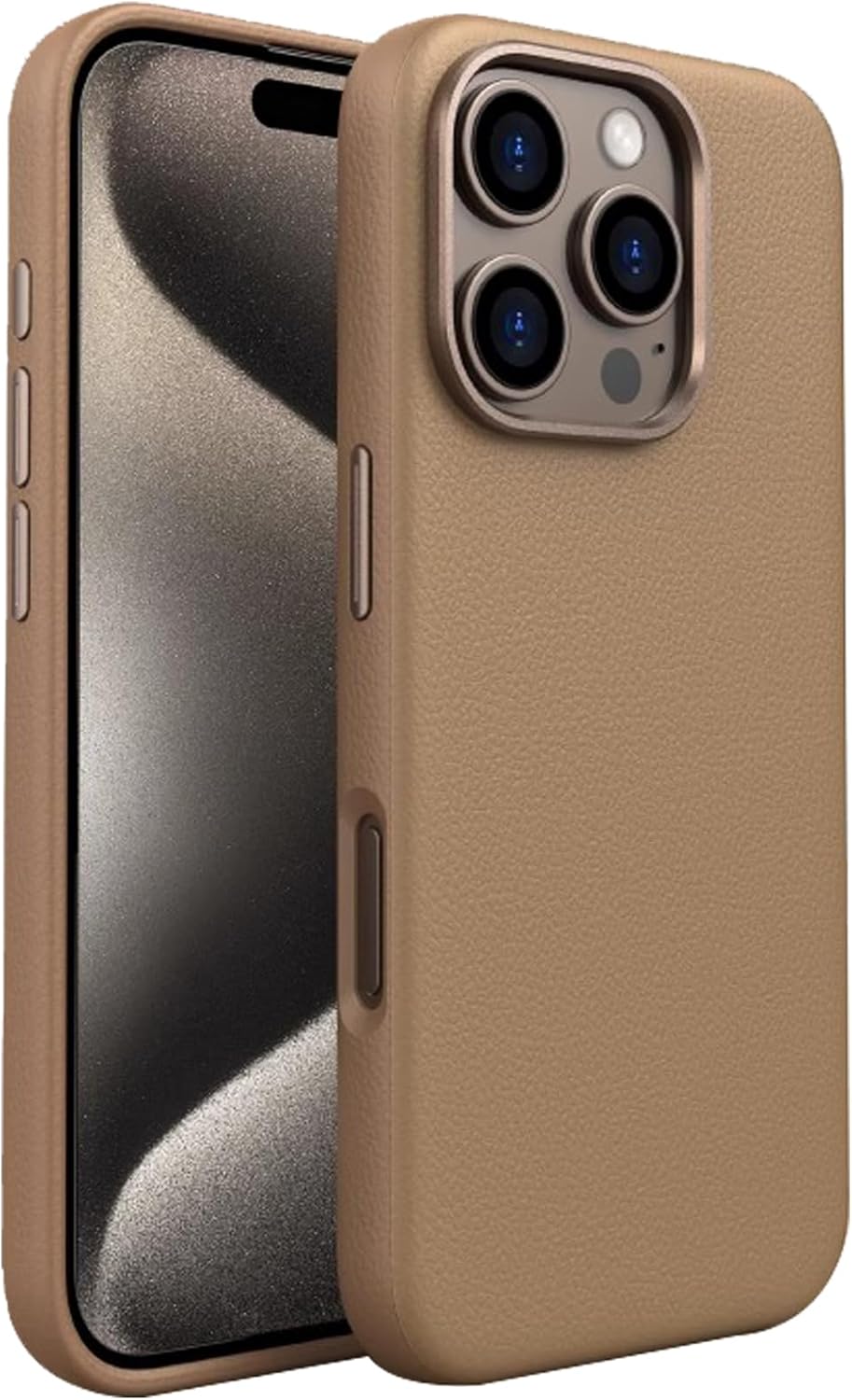 Case for iPhone 16/16 Plus/16 Pro/16 Pro Max, Premium Leather High-Elastic TPU Frame, Full Metal Camera Protection, Compatible with Magsafe Case for iPhone 16/16 Plus/16 Pro/16 Pro Max, Premium Leather High-Elastic TPU Frame, Full Metal Camera Protection, Compatible with Magsafe