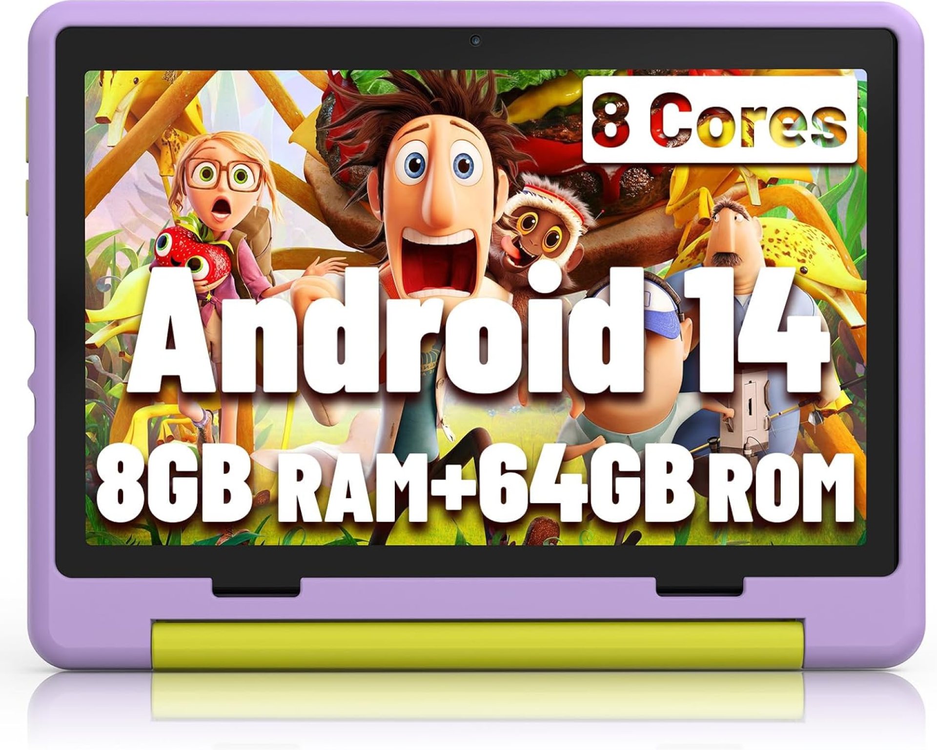 Kids Tablet|Upgraded Android 14 Tablet 10 inch for Kids with Protective Case|Octa-Core|64GB|1TB TF Card Expandable|Dual Camera|Parental Control|Great Gift for Toddler(Purple) Kids Tablet|Upgraded Android 14 Tablet 10 inch for Kids with Protective Case|Octa-Core|64GB|1TB TF Card Expandable|Dual Camera|Parental Control|Great Gift for Toddler(Purple)
