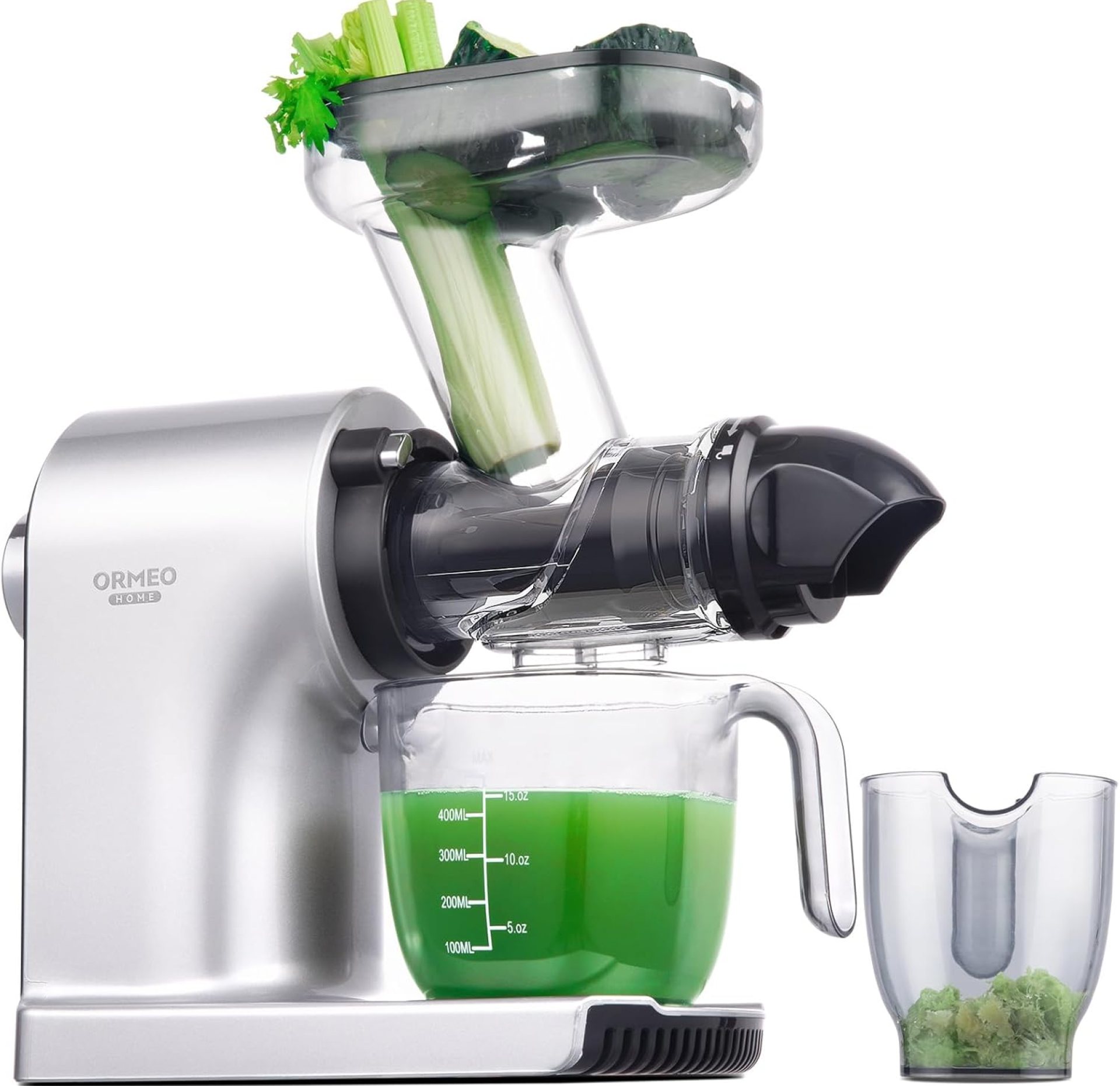 Juicer Machines,ORMEO HOME Cold Press Juicer with 3.60″Large Feed Chute For Vegetable and Fruit,Slow Masticating Juicers Easy to Clean,Quiet Motor,BPA-Free,High Juice Yield(Updated) Juicer Machines,ORMEO HOME Cold Press Juicer with 3.60″Large Feed Chute For Vegetable and Fruit,Slow Masticating Juicers Easy to Clean,Quiet Motor,BPA-Free,High Juice Yield(Updated)