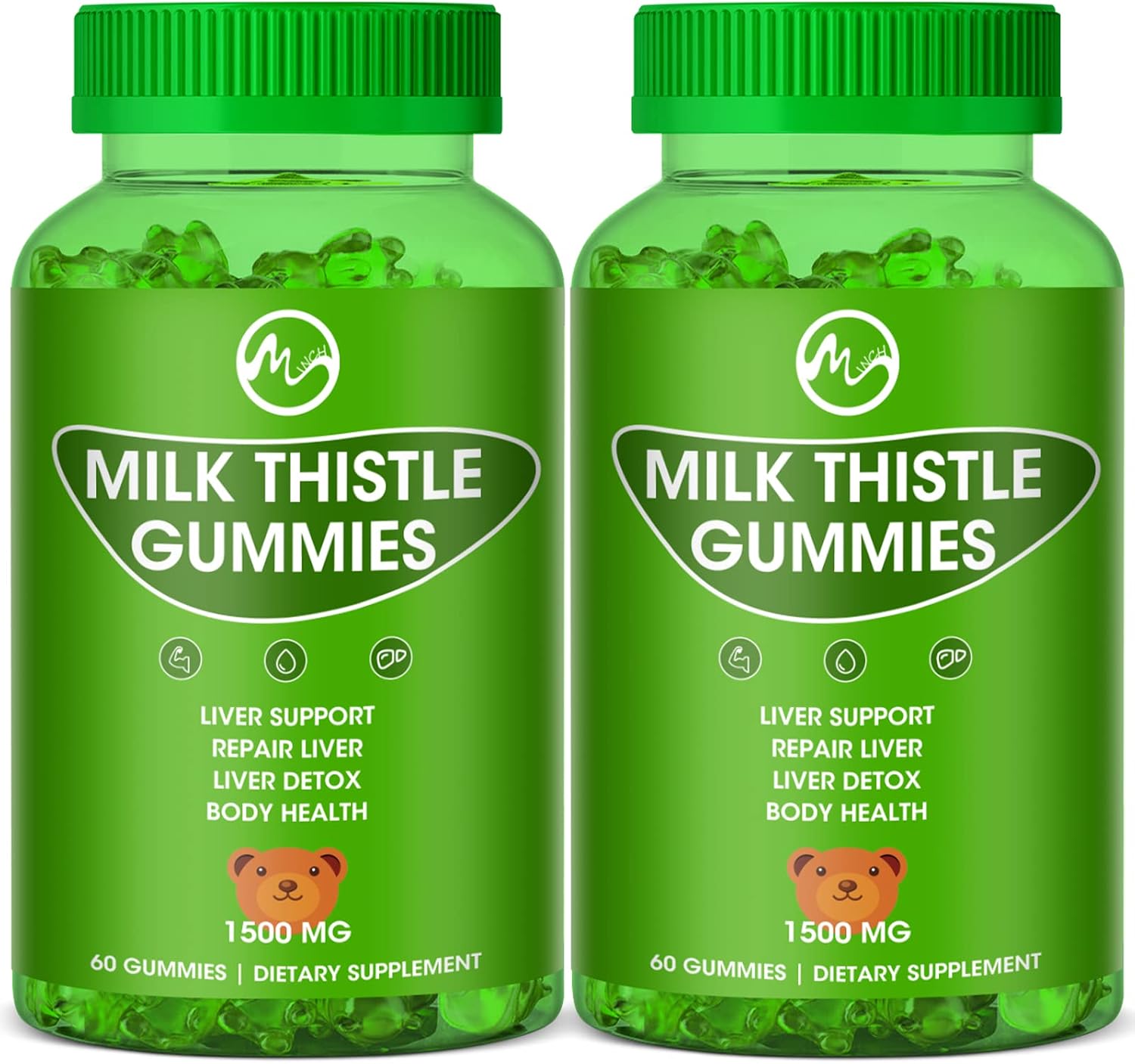 Milk Thistle Gummies, Liver Cleanse Gummy, Organic Liver Detox Supplements for Men & Women – 60 Gummies (Pack of 2) Milk Thistle Gummies, Liver Cleanse Gummy, Organic Liver Detox Supplements for Men & Women – 60 Gummies (Pack of 2)