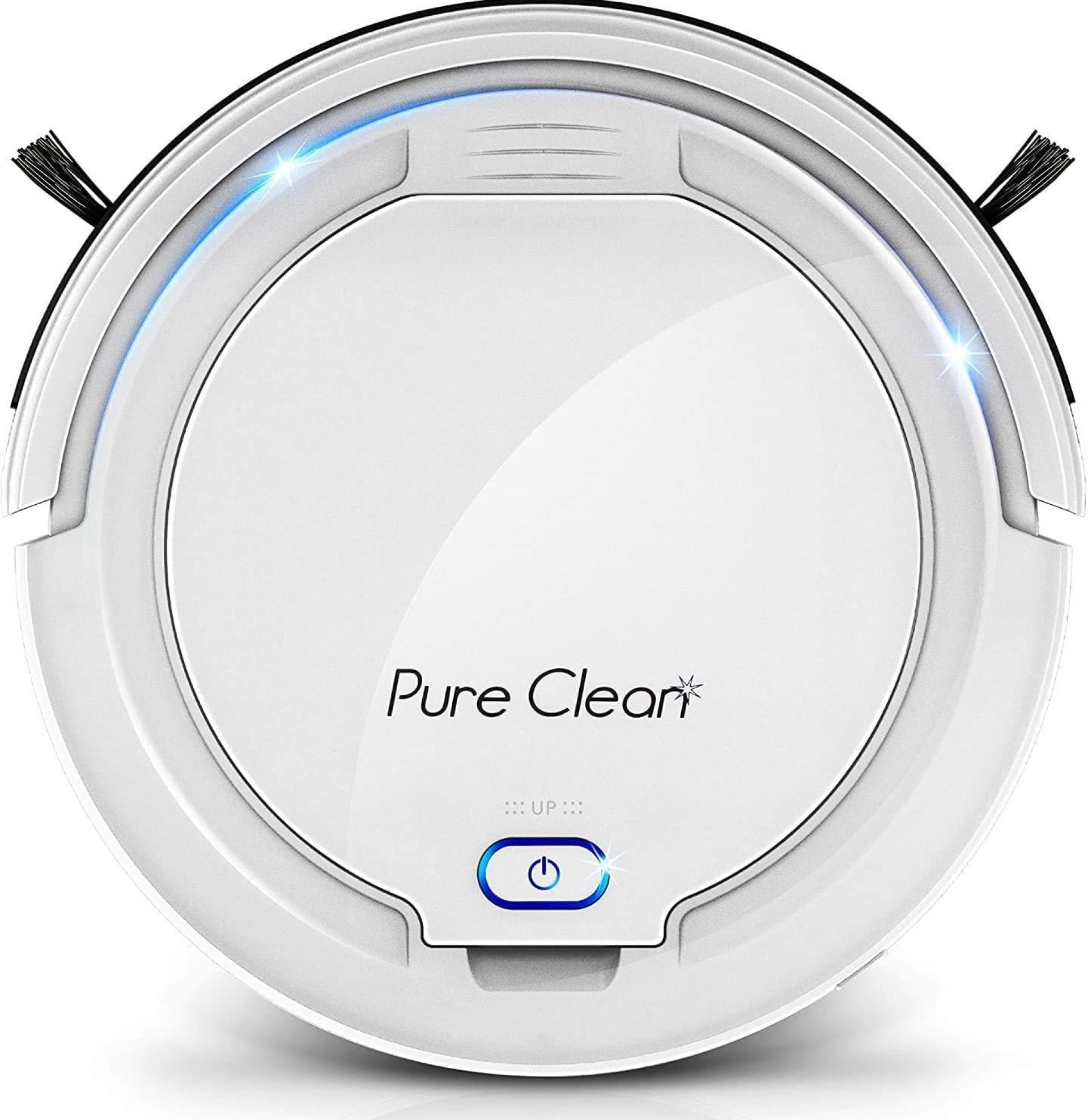 PURE CLEAN Smart Automatic Robot Vacuum Cleaner-Slim Rechargeable Electric Robo Vacuum Cleaner w/,Self Programmed Navigation,Anti-Fall Sensors-Carpet,Hardwood,Linoleum,Tile-PUCRC25PLUS.5 PURE CLEAN Smart Automatic Robot Vacuum Cleaner-Slim Rechargeable Electric Robo Vacuum Cleaner w/,Self Programmed Navigation,Anti-Fall Sensors-Carpet,Hardwood,Linoleum,Tile-PUCRC25PLUS.5