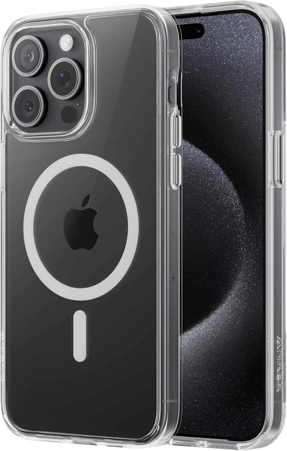Anker for iPhone 15 Pro Max Case, Compatible with MagSafe, Military-Grade Protection, Yellowing Resistant, Scratch-Resistant Back, Magnetic Phone Case for iPhone 15 Pro Max, Classic Series, Clear Anker for iPhone 15 Pro Max Case, Compatible with MagSafe, Military-Grade Protection, Yellowing Resistant, Scratch-Resistant Back, Magnetic Phone Case for iPhone 15 Pro Max, Classic Series, Clear