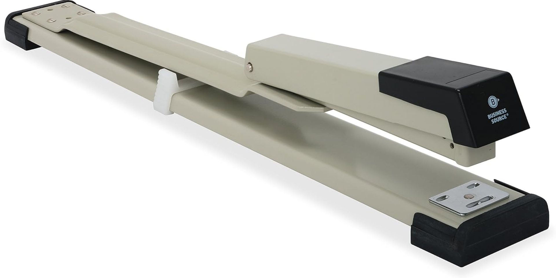 Business Source Long Reach Stapler (62827) Black-Putty Business Source Long Reach Stapler (62827) Black-Putty