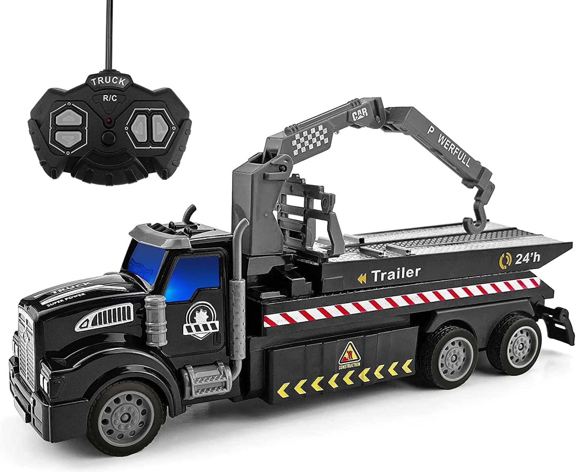 Rc Police Car Tow Truck, City Service Vehicle Rc Cars Remote Control Tow Truck Toys for Kids Boys 3-5 6 7 8-12 Years Old, 1:36 Scale Toddlers Trailer Toy Trucks with Lights Rc Police Car Tow Truck, City Service Vehicle Rc Cars Remote Control Tow Truck Toys for Kids Boys 3-5 6 7 8-12 Years Old, 1:36 Scale Toddlers Trailer Toy Trucks with Lights