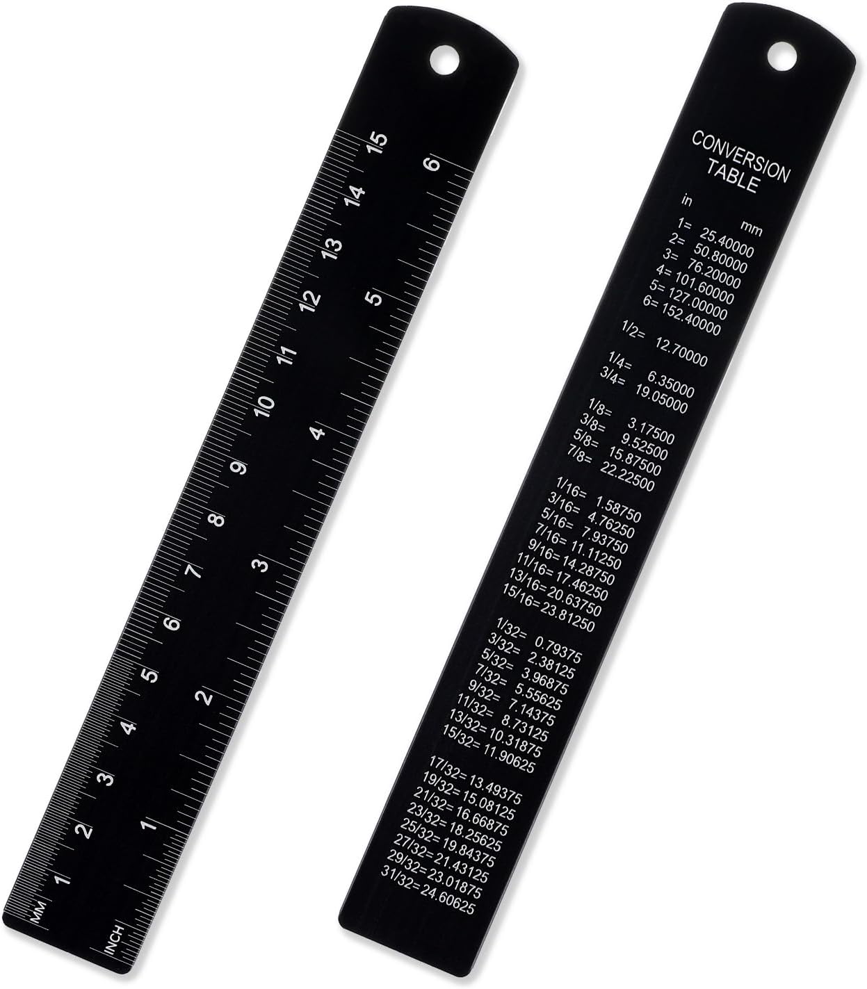 6Inch Stainless Steel Ruler Set, Metal Ruler with Centimeters, Millimeters, Inches and Metric Conversion Chart, Great for School, Offices, Mechanics and Draftsmen, 2-Pack 6Inch Stainless Steel Ruler Set, Metal Ruler with Centimeters, Millimeters, Inches and Metric Conversion Chart, Great for School, Offices, Mechanics and Draftsmen, 2-Pack