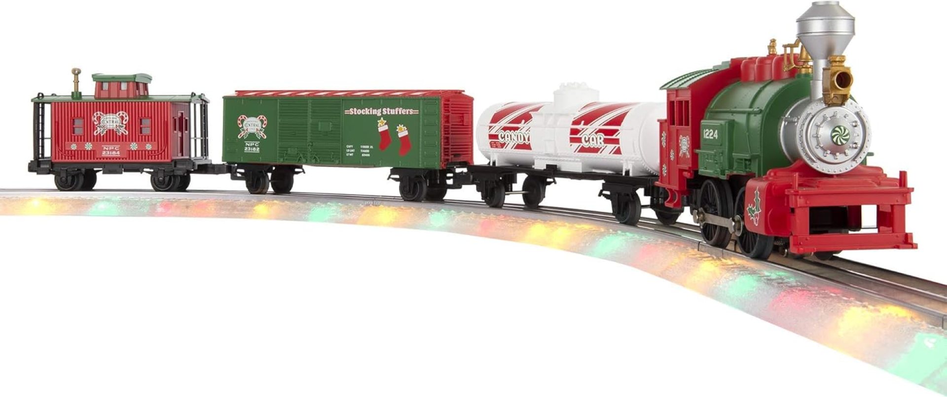 Lionel Junction North Pole Central Electric O Gauge Bluetooth Model Train Set with Remote and Lighted FasTrack Lionel Junction North Pole Central Electric O Gauge Bluetooth Model Train Set with Remote and Lighted FasTrack