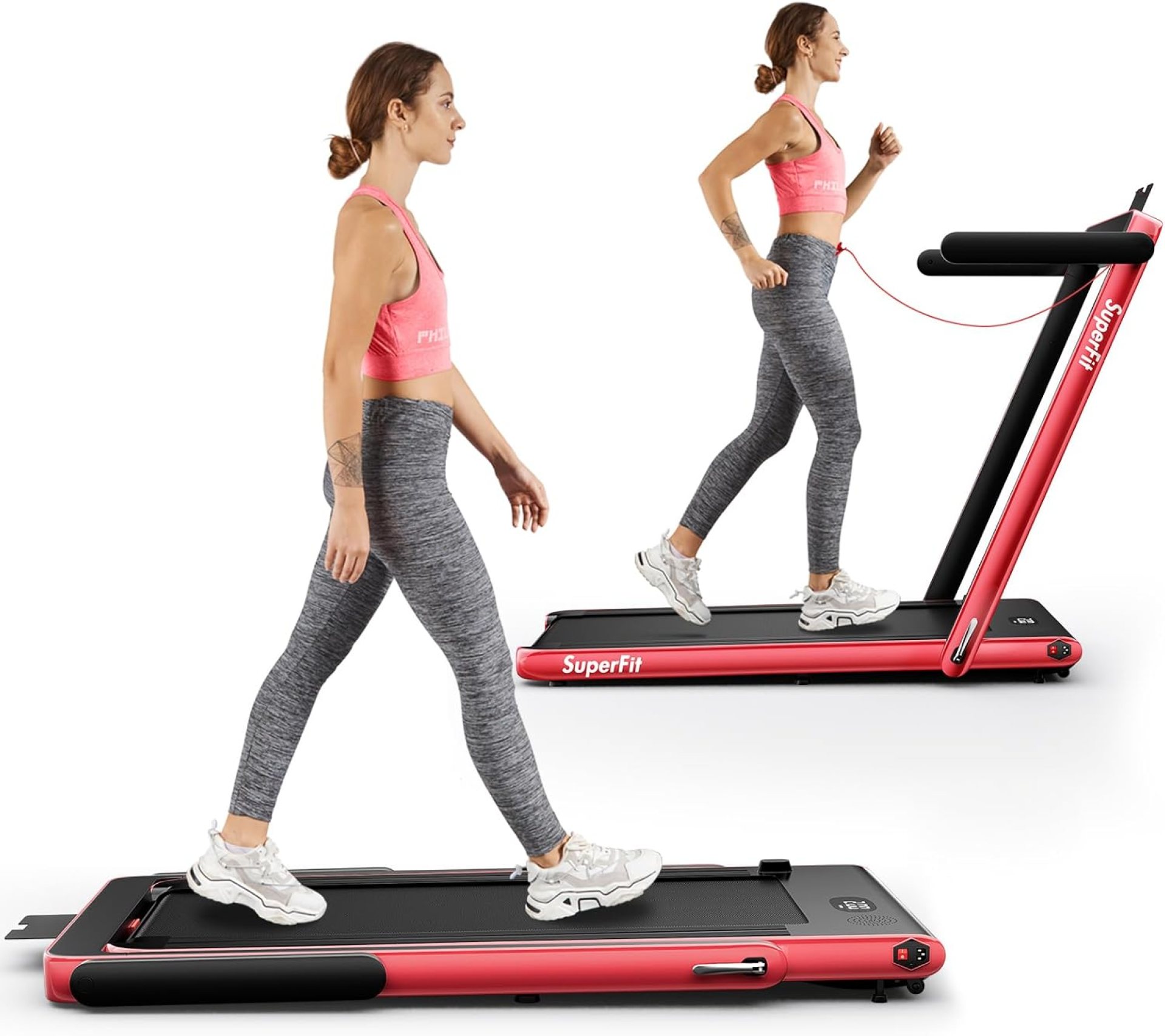 Goplus 2 in 1 Folding Electric Treadmill, 2.25HP Superfit Under Desk, Installation-Free with Blue Tooth Speaker, Remote Control, APP Control and LED Display, Walking Jogging for Home Office Goplus 2 in 1 Folding Electric Treadmill, 2.25HP Superfit Under Desk, Installation-Free with Blue Tooth Speaker, Remote Control, APP Control and LED Display, Walking Jogging for Home Office