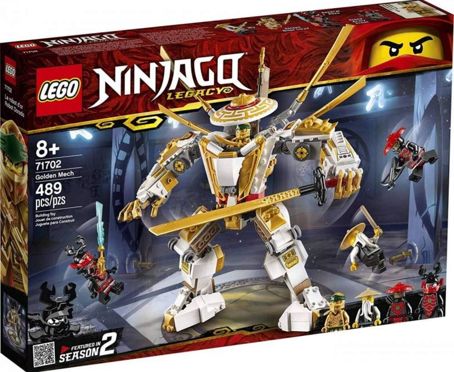 LEGO NINJAGO Legacy Golden Mech 71702, Cool Toys for Kids Building Kit, New 2020 (489 Pieces) LEGO NINJAGO Legacy Golden Mech 71702, Cool Toys for Kids Building Kit, New 2020 (489 Pieces)