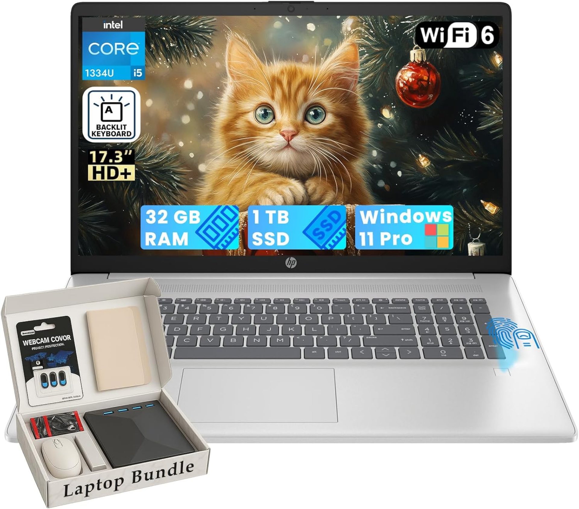 HP 17 Business Laptop Computer – Intel 10-Core i5-1334U, 32GB RAM, 1TB SSD, 17.3″ HD+ Display, Fingerprint, Backlit KB, Numeric Keypad, w/Win11 Pro, Office Lifetime, External DVD Drive HP 17 Business Laptop Computer – Intel 10-Core i5-1334U, 32GB RAM, 1TB SSD, 17.3″ HD+ Display, Fingerprint, Backlit KB, Numeric Keypad, w/Win11 Pro, Office Lifetime, External DVD Drive