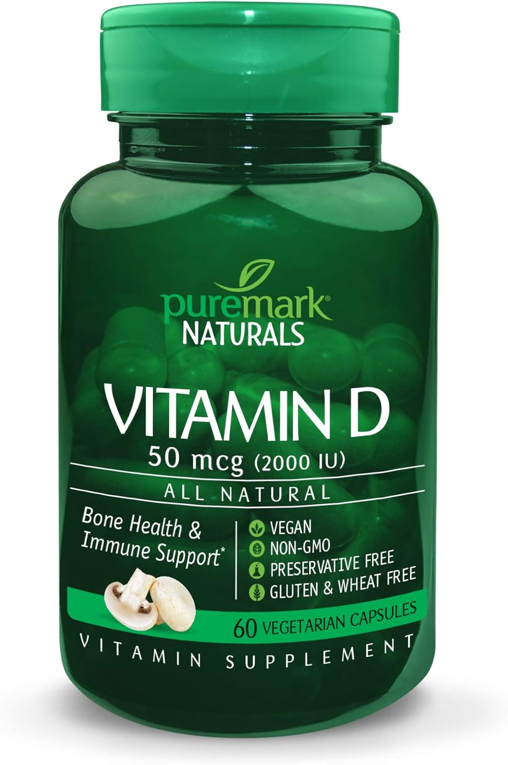 Vitamin D 2000 Iu Vegetarian Capsules, 60 Count Vitamin D 2000 Iu Vegetarian Capsules, 60 Count