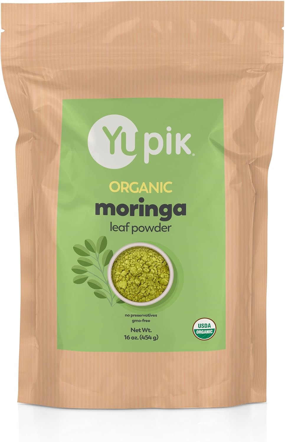 Yupik Organic Moringa Leaf Powder 1 lb (16 oz), USDA Certified, Non-GMO, Vegan, Gluten-Free, Kosher, Nutrient-Rich Superfood for Baking, Cooking & Drinks Yupik Organic Moringa Leaf Powder 1 lb (16 oz), USDA Certified, Non-GMO, Vegan, Gluten-Free, Kosher, Nutrient-Rich Superfood for Baking, Cooking & Drinks