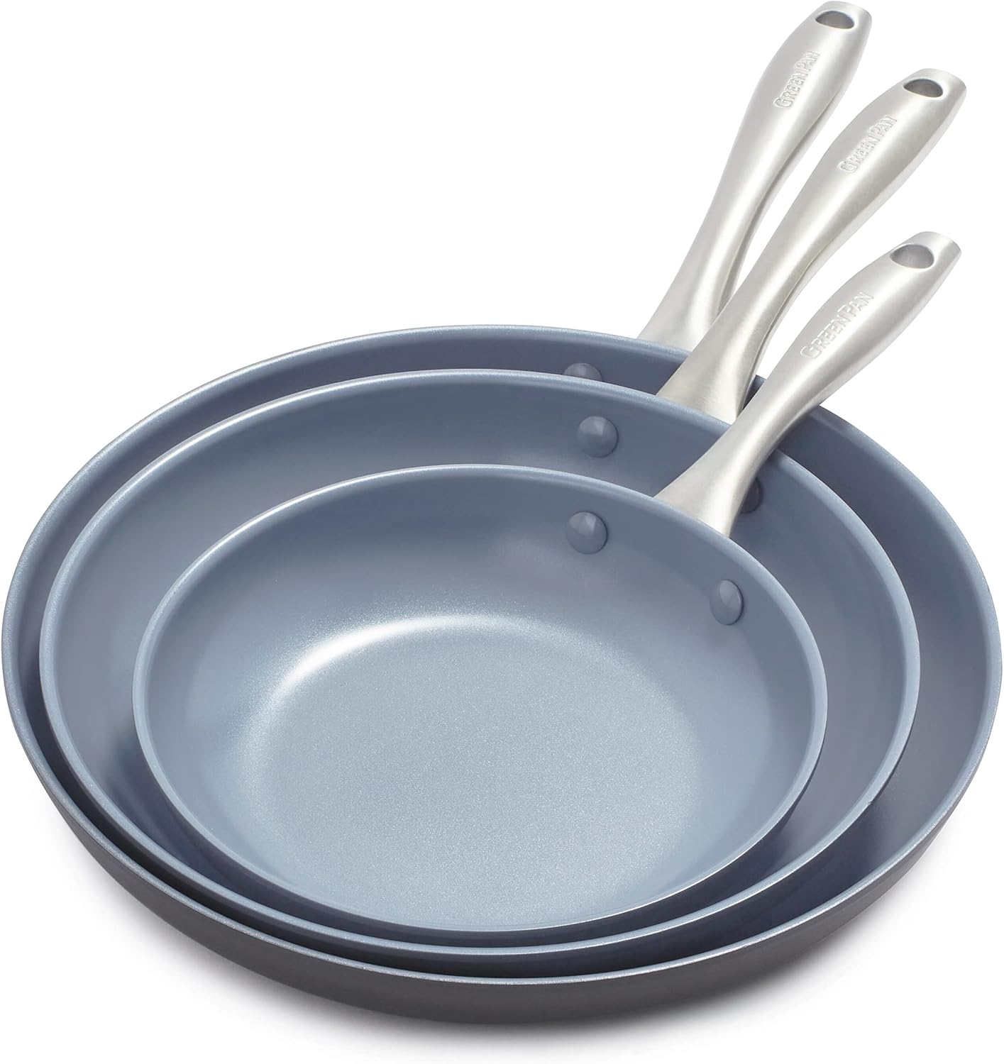 GreenPan Lima Hard Anodized 8″ 10″ & 12″ Frying Pan Skillet Set, Ceramic Nonstick, PFOA & PFAS-Free Nontoxic Pots & Pans, Oven & Broiler Safe, Stainless Steel Handles, Cookware for Eggs & Omelet, Gray GreenPan Lima Hard Anodized 8″ 10″ & 12″ Frying Pan Skillet Set, Ceramic Nonstick, PFOA & PFAS-Free Nontoxic Pots & Pans, Oven & Broiler Safe, Stainless Steel Handles, Cookware for Eggs & Omelet, Gray