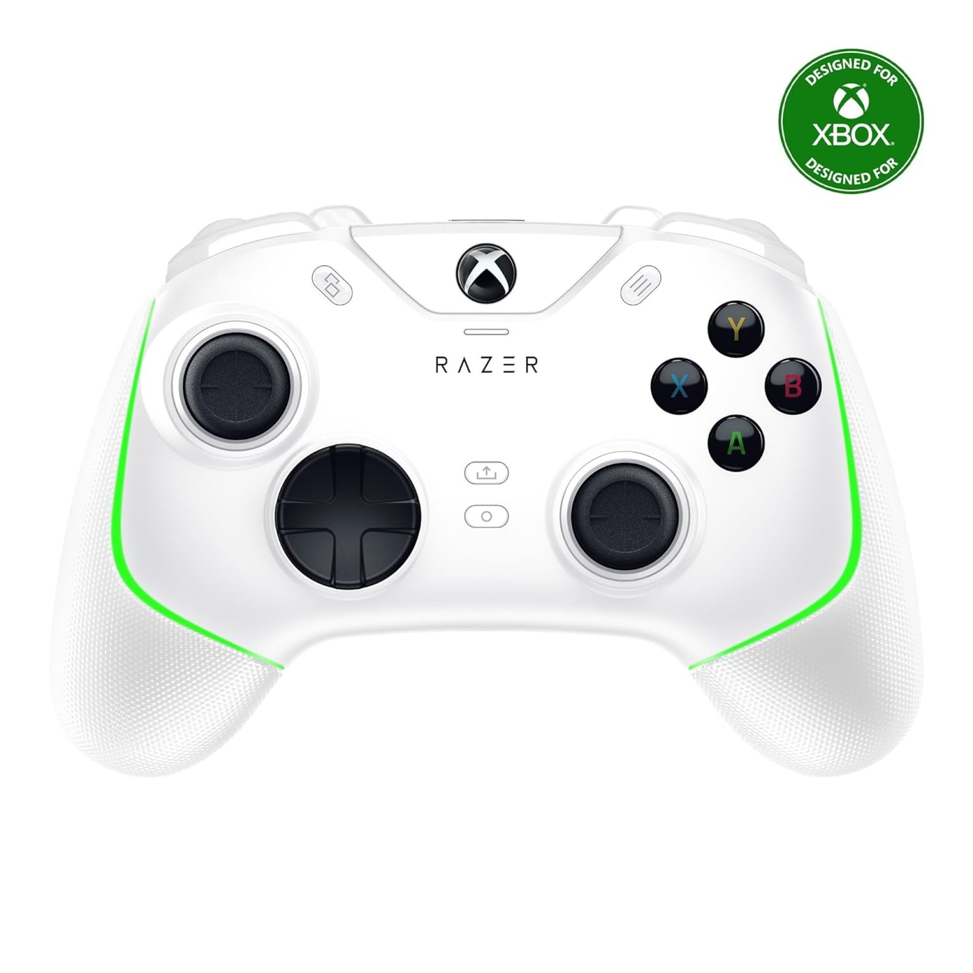 Razer Wolverine V2 Chroma Wired Gaming Pro Controller for Xbox Series X|S, Xbox One, PC: RGB Lighting – Remappable Buttons & Triggers – Mecha-Tactile Buttons & D-Pad – Trigger Stop-Switches – White Razer Wolverine V2 Chroma Wired Gaming Pro Controller for Xbox Series X|S, Xbox One, PC: RGB Lighting – Remappable Buttons & Triggers – Mecha-Tactile Buttons & D-Pad – Trigger Stop-Switches – White