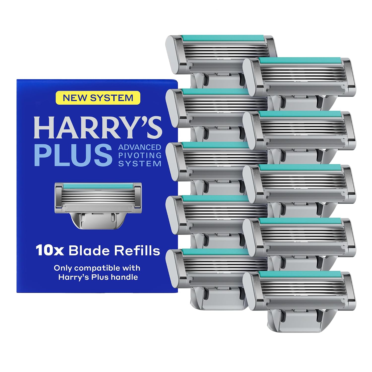 HARRY’S PLUS: Razor Refills – 10 Razor Blade Cartridges – Compact Cartridge Design for Precise Control – Shaving Kit for Men HARRY’S PLUS: Razor Refills – 10 Razor Blade Cartridges – Compact Cartridge Design for Precise Control – Shaving Kit for Men