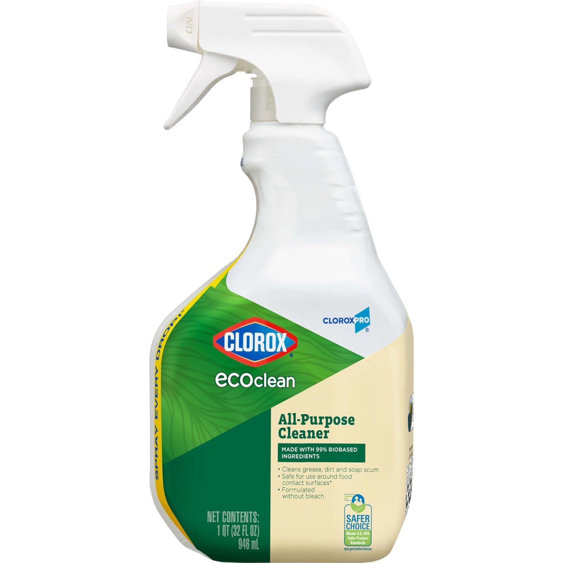 Clorox CloroxPro EcoClean All-Purpose Cleaner Spray Bottle, 32 Fluid Ounces Clorox CloroxPro EcoClean All-Purpose Cleaner Spray Bottle, 32 Fluid Ounces