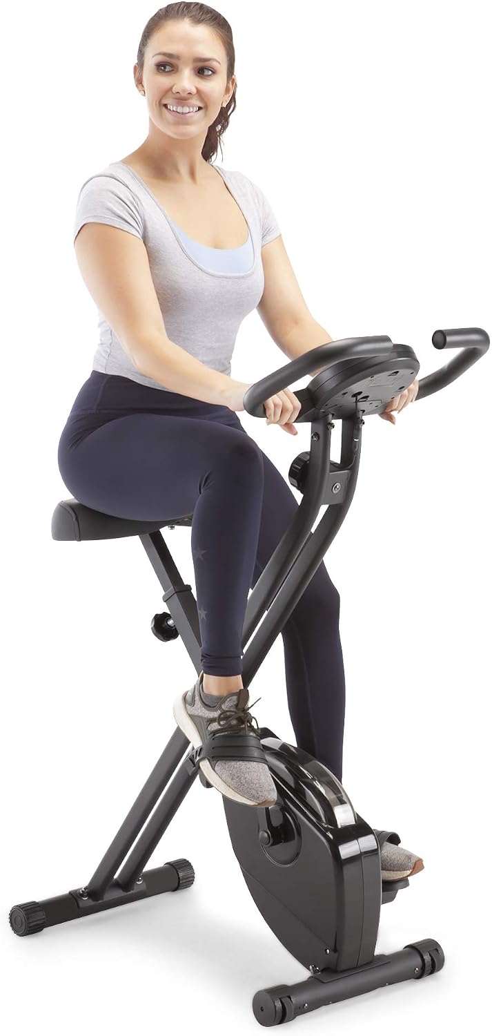 Marcy Foldable Upright Exercise Bike with Adjustable Resistance for Cardio Workout & Strength Training – Multiple Styles Available Marcy Foldable Upright Exercise Bike with Adjustable Resistance for Cardio Workout & Strength Training – Multiple Styles Available