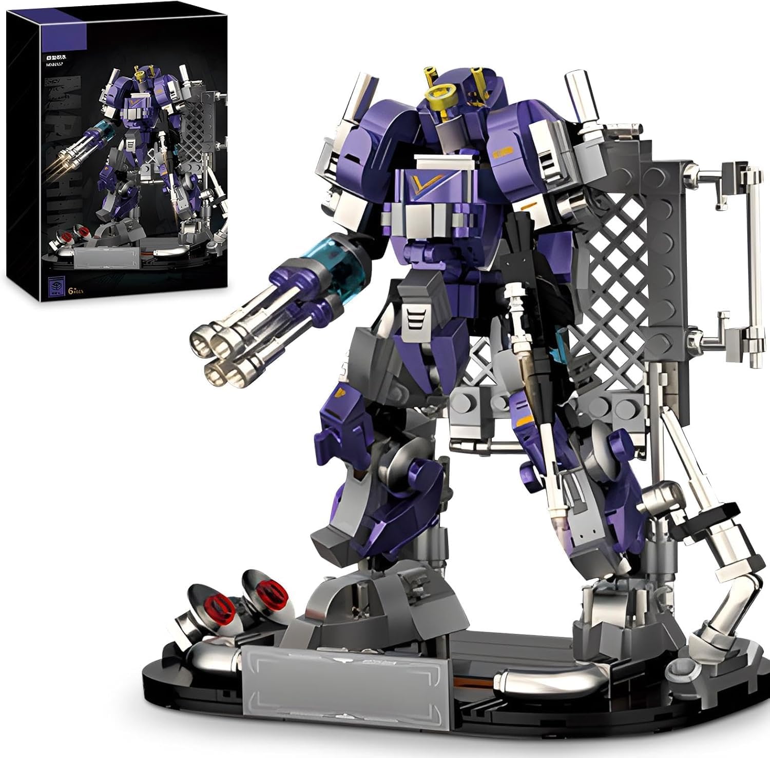 Shadow Mech Building Blocks Set for Adults, Warrior Robot Model Building Kit with Display Stand, Hero Toy Playset, for Teens Kids Boys Ages 6 7 8 9 10+ Year, 434 Pieces Shadow Mech Building Blocks Set for Adults, Warrior Robot Model Building Kit with Display Stand, Hero Toy Playset, for Teens Kids Boys Ages 6 7 8 9 10+ Year, 434 Pieces