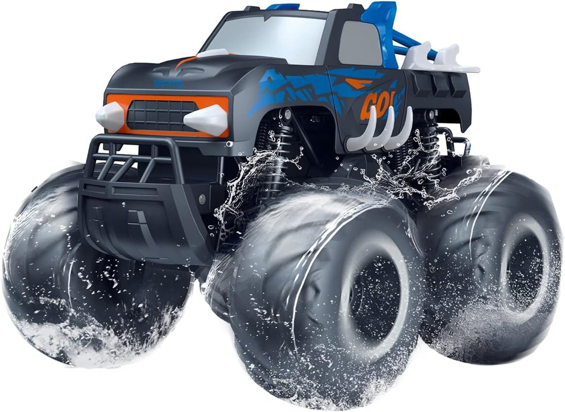 Threeking 1:16 Waterproof Monster Truck Toys RC Cars Amphibious Remote Control Car Trucks 4WD All Terrain Off-Road Pickup Toy for 6 7 8 9 10 11 12 Year Old Boys Girls Kids Gifts Presents Threeking 1:16 Waterproof Monster Truck Toys RC Cars Amphibious Remote Control Car Trucks 4WD All Terrain Off-Road Pickup Toy for 6 7 8 9 10 11 12 Year Old Boys Girls Kids Gifts Presents