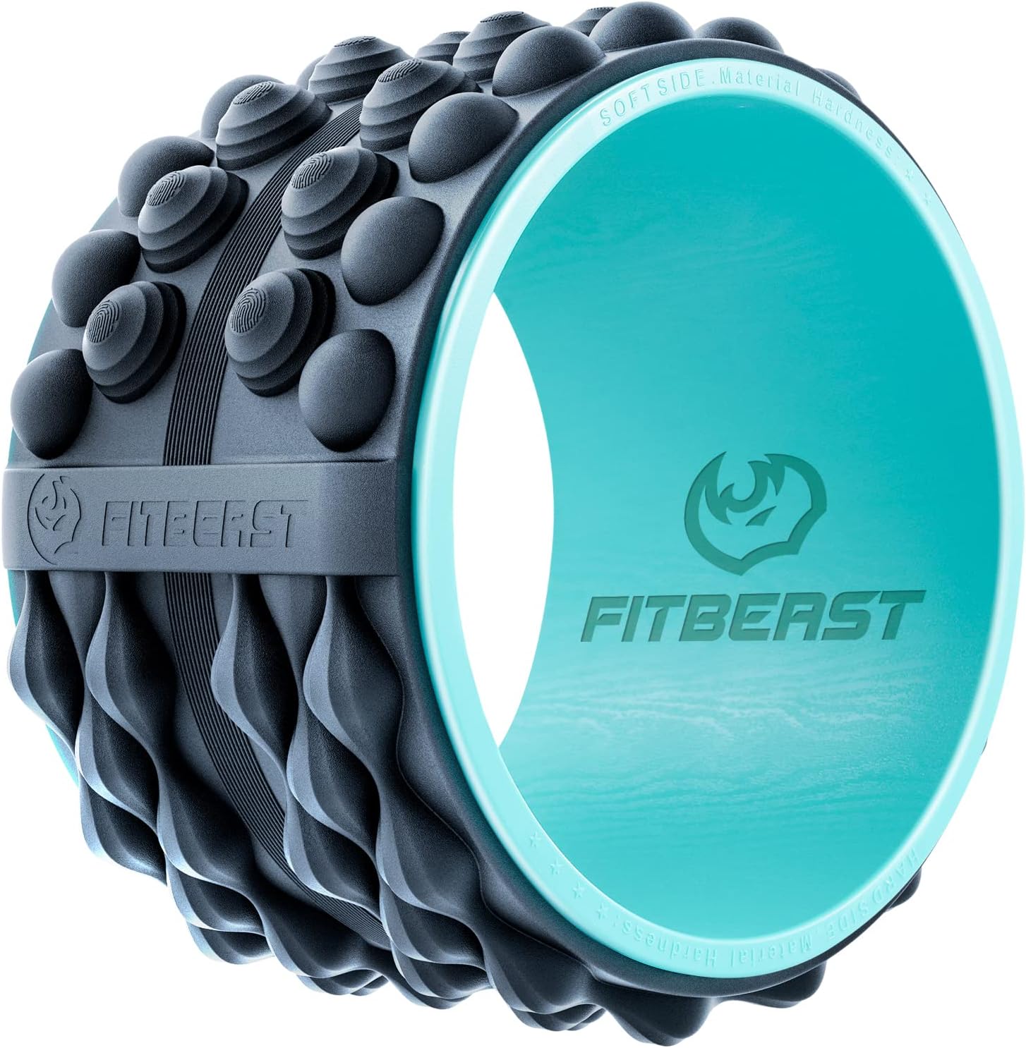 FitBeast Back Roller, Back Wheel Foam Roller – Targeted Muscle Roller for Deep Tissue Massage, Back Stretcher FitBeast Back Roller, Back Wheel Foam Roller – Targeted Muscle Roller for Deep Tissue Massage, Back Stretcher
