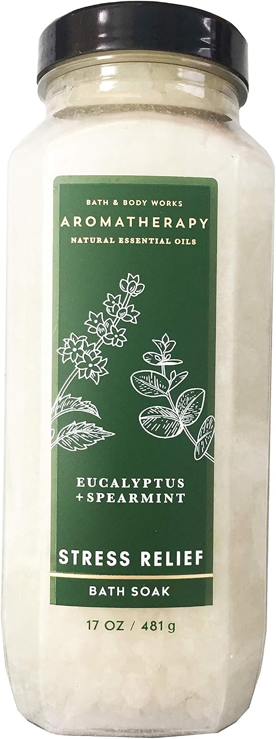 Bath & Body Works Bath & Body Works Aromatherapy Stress Relief Eucalyptus Spearmint 17.0 Oz Bath Soak, 17.0 Oz Bath & Body Works Bath & Body Works Aromatherapy Stress Relief Eucalyptus Spearmint 17.0 Oz Bath Soak, 17.0 Oz
