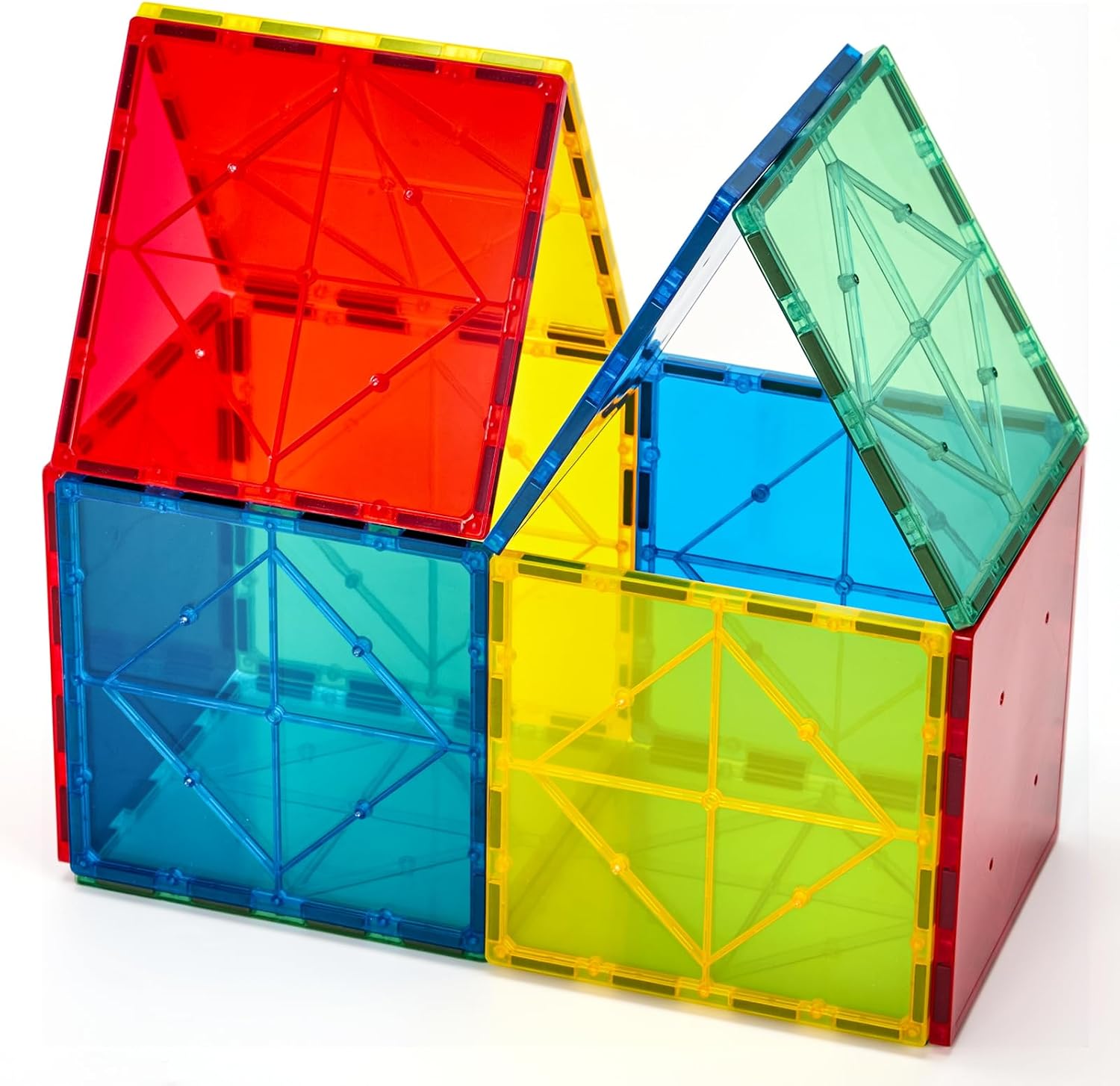 Gemmicc 12 PCS Large Magnetic Tiles,Jumbo Magnet Base Plates,STEM Magnetic Building Blocks for Kids Boys Girls Gemmicc 12 PCS Large Magnetic Tiles,Jumbo Magnet Base Plates,STEM Magnetic Building Blocks for Kids Boys Girls