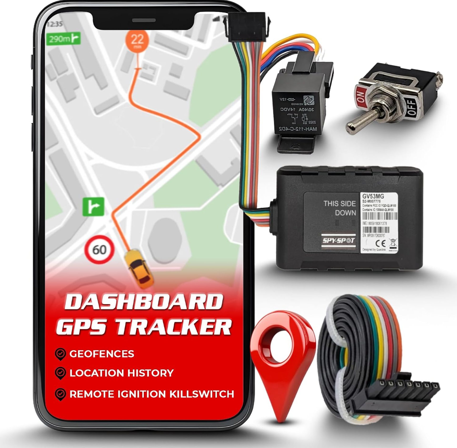 Spy Spot Hardwire 4G GPS Tracker with Kill Switch | Starter Disable GPS Tracking | Rental Car Companies | Turo | Fleets Battery Operated Spy Spot Hardwire 4G GPS Tracker with Kill Switch | Starter Disable GPS Tracking | Rental Car Companies | Turo | Fleets Battery Operated