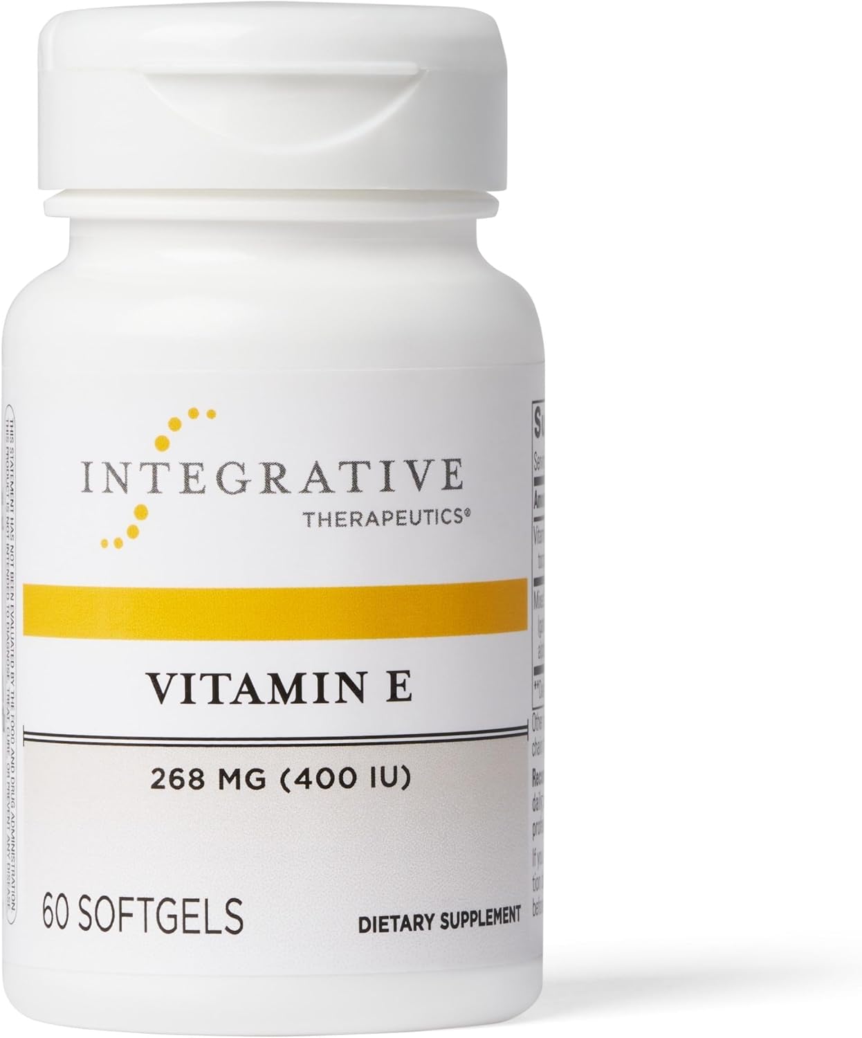 Integrative Therapeutics – Vitamin E – Tocopherol Form of Vitamin E – Supports Heart Health & Promotes Antioxidant Activity* – 60 Softgels Integrative Therapeutics – Vitamin E – Tocopherol Form of Vitamin E – Supports Heart Health & Promotes Antioxidant Activity* – 60 Softgels