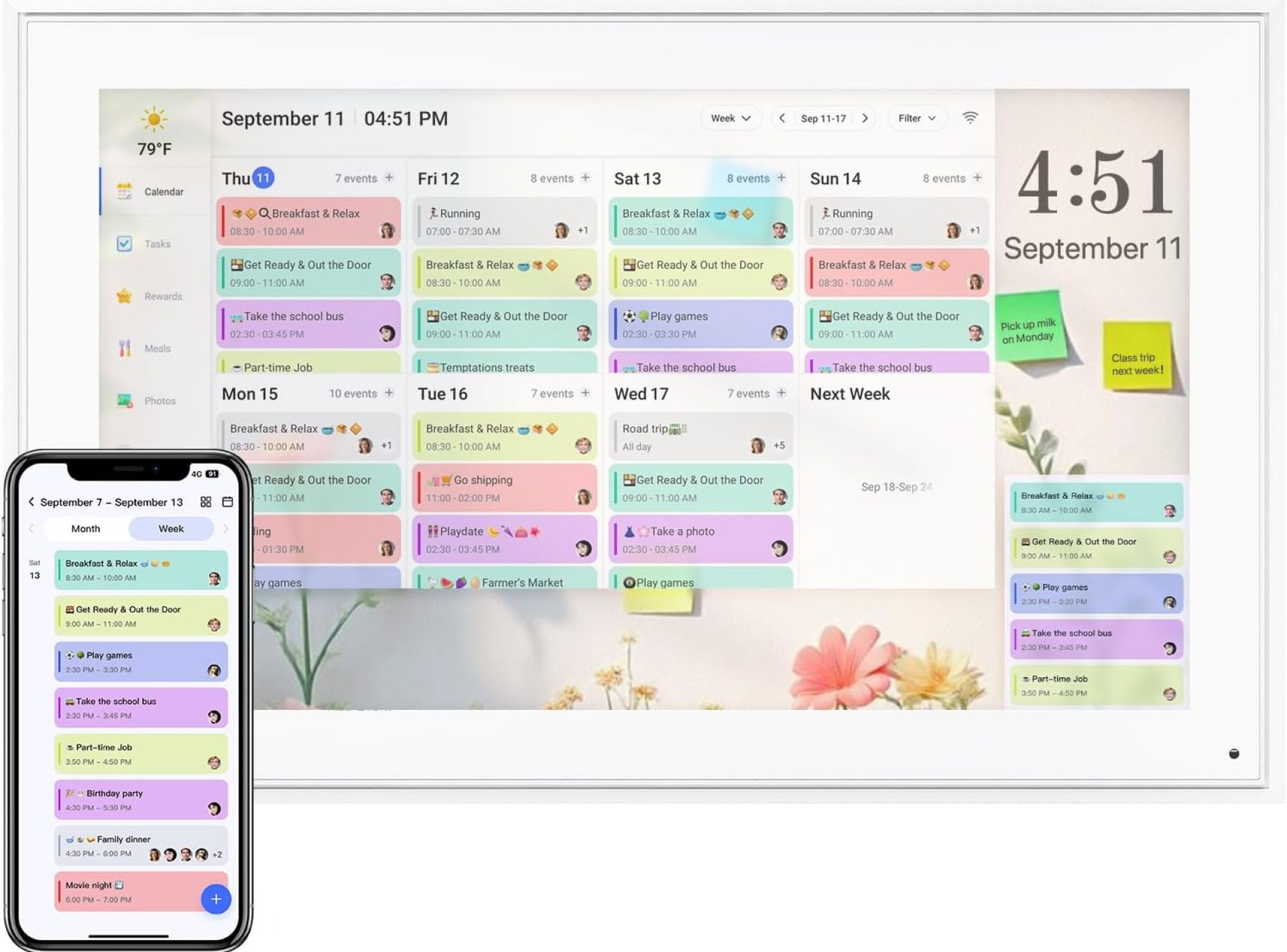 Digital Calendar 15.6 Inch, Electronic Calendar Chore Family Schedules, Smart Weekly and Monthly Planner, 1920 * 1080P IPS Touchscreen Interactive Display – Wall Mount White Digital Calendar 15.6 Inch, Electronic Calendar Chore Family Schedules, Smart Weekly and Monthly Planner, 1920 * 1080P IPS Touchscreen Interactive Display – Wall Mount White
