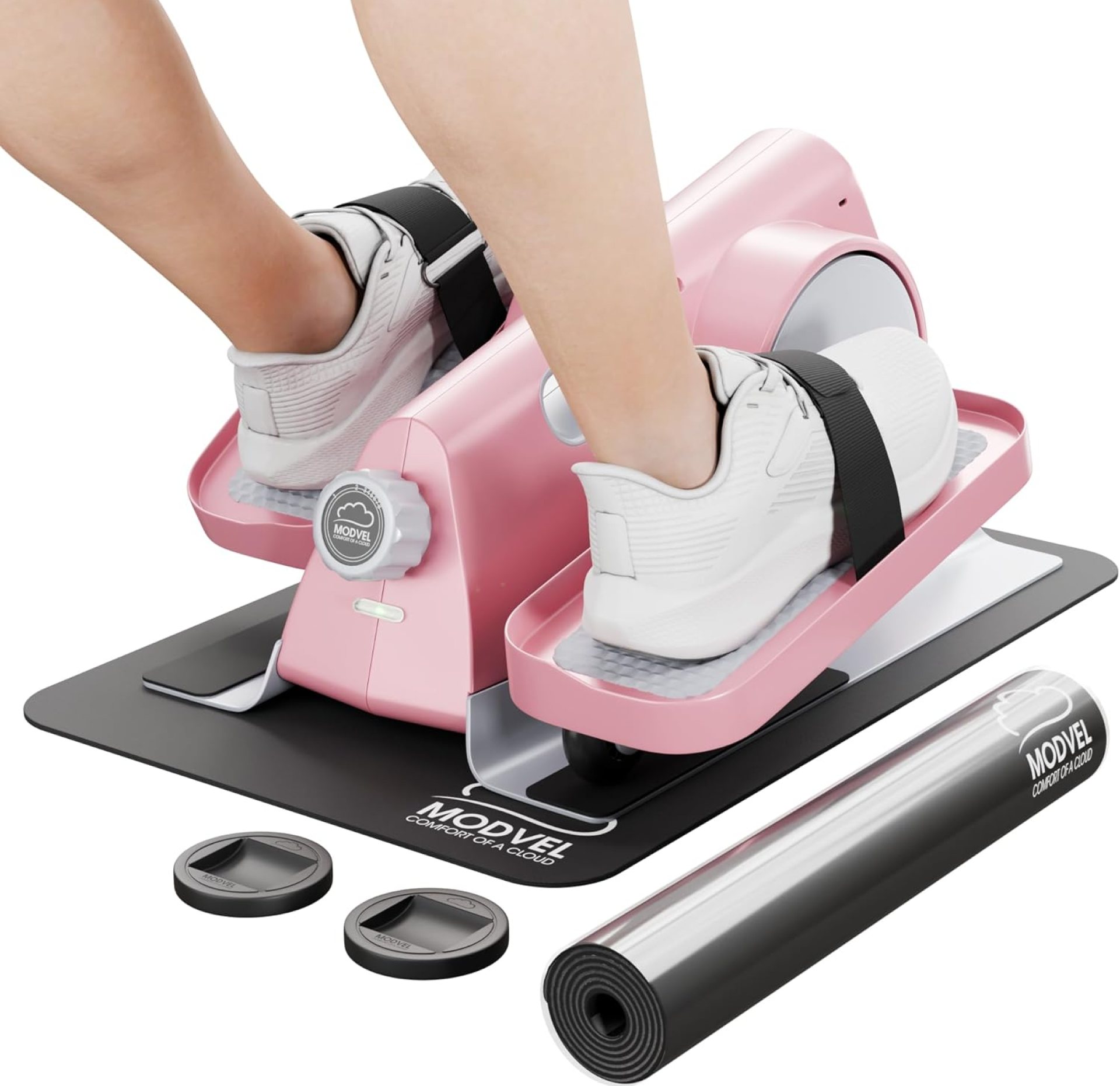 MODVEL Seated Under Desk Elliptical Machine for Home Workout, Mini Elliptical, Desk Bike Pedal Exerciser, Whisper Quiet, Under Desk Pedal Exerciser w/Adjustable Resistance & LCD Display MODVEL Seated Under Desk Elliptical Machine for Home Workout, Mini Elliptical, Desk Bike Pedal Exerciser, Whisper Quiet, Under Desk Pedal Exerciser w/Adjustable Resistance & LCD Display