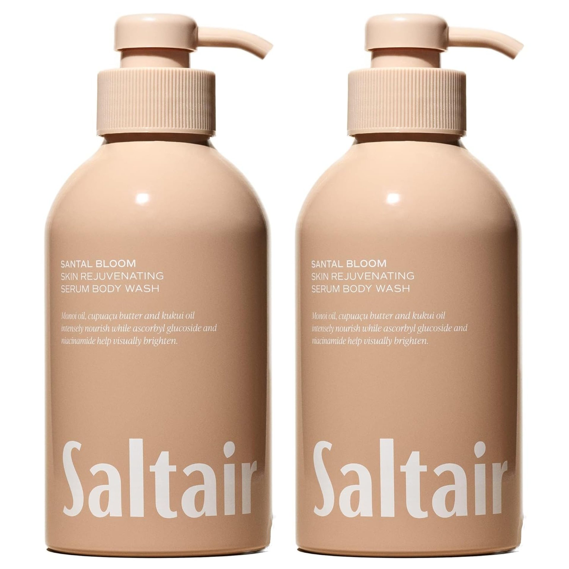 Saltair Body Wash, Santal Bloom 2-Pack. Moisturizing Body Cleanser with Monoi Oil and Cupuacu Butter. Luxury Shower Gel for Women. Vegan, Cruelty-Free Paraben Free. 2x 17oz Pump Bottles Saltair Body Wash, Santal Bloom 2-Pack. Moisturizing Body Cleanser with Monoi Oil and Cupuacu Butter. Luxury Shower Gel for Women. Vegan, Cruelty-Free Paraben Free. 2x 17oz Pump Bottles