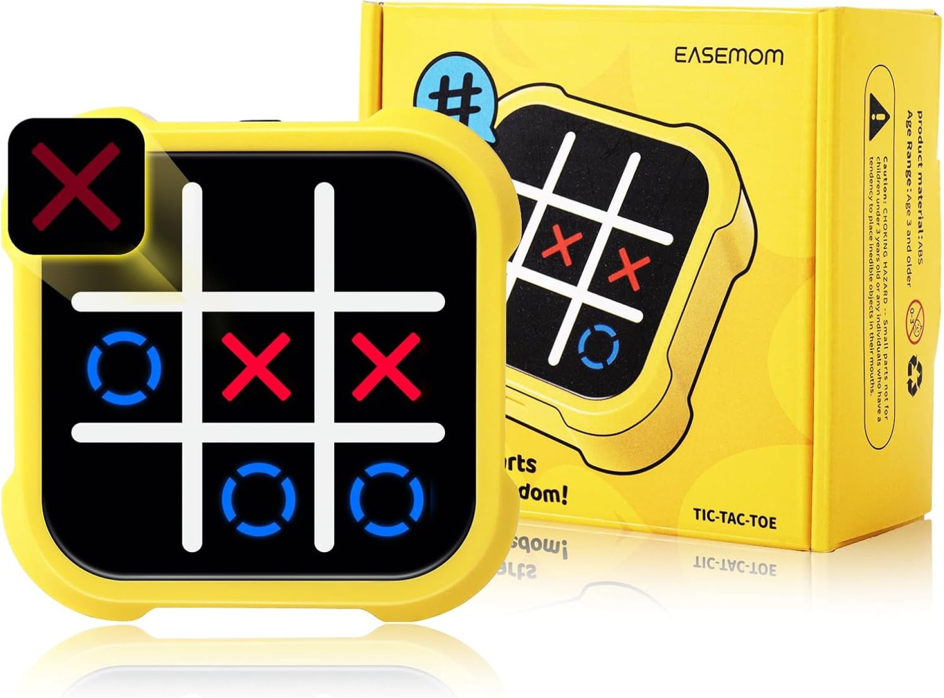 Tic Tac Toe Game, 3-in 1 Electronic Handheld Game Console, Road Trip Activities for Kids – Juegos para Niños – Ideal Gifts for Kids and Adults Tic Tac Toe Game, 3-in 1 Electronic Handheld Game Console, Road Trip Activities for Kids – Juegos para Niños – Ideal Gifts for Kids and Adults