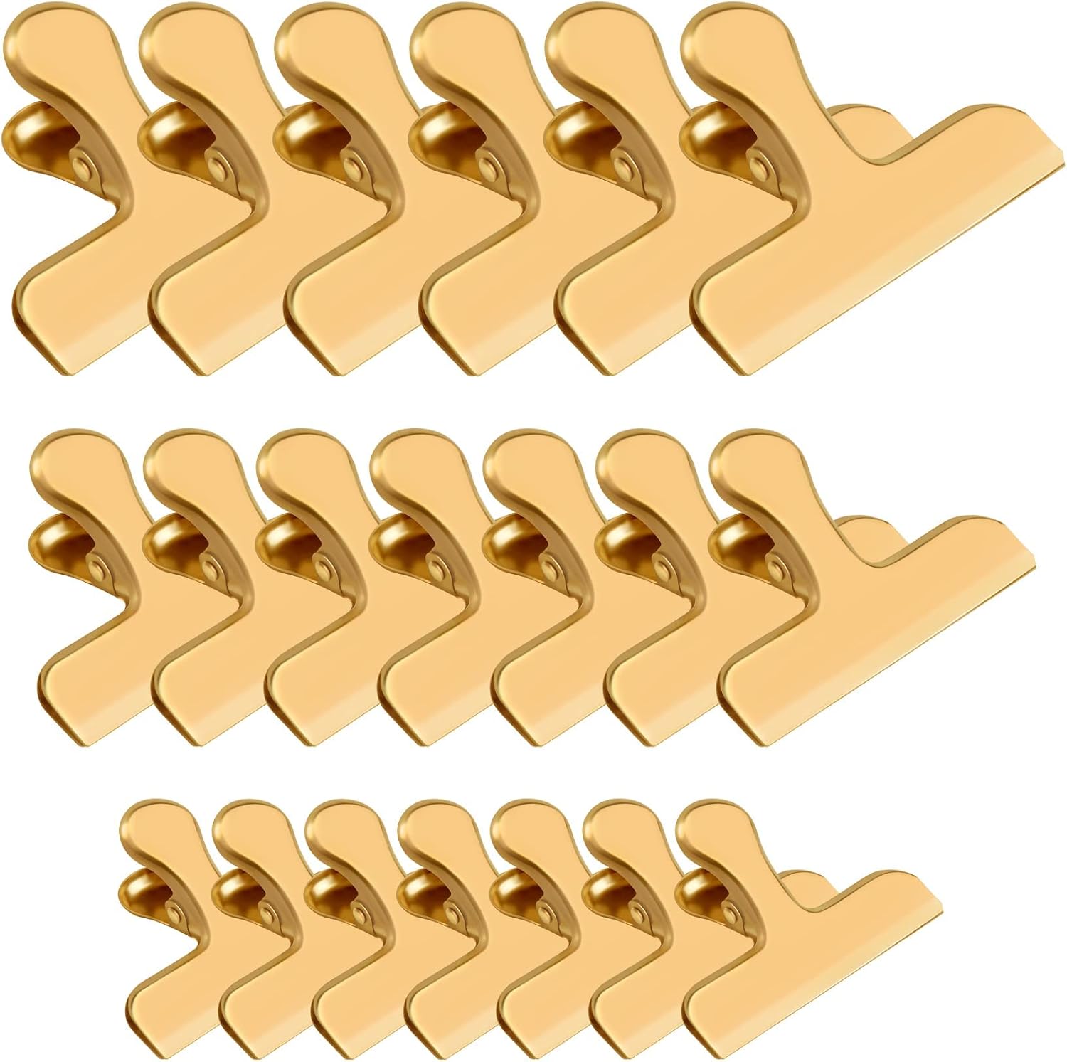 20 Pack 3 Inch Wide Stainless Steel Chip Clips Food Bag Clips Heavy Duty Bag Clamp, Chip Clip Metal Hinge Clip File Clamps 20 Pack 3 Inch Wide Stainless Steel Chip Clips Food Bag Clips Heavy Duty Bag Clamp, Chip Clip Metal Hinge Clip File Clamps
