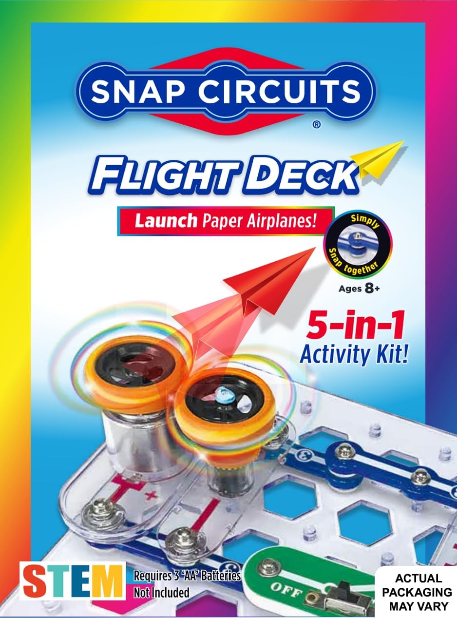 Snap Circuits Flight Deck Science/STEM Toy kit | Ages 8+ | Construction Gift for Boys and Girls Snap Circuits Flight Deck Science/STEM Toy kit | Ages 8+ | Construction Gift for Boys and Girls
