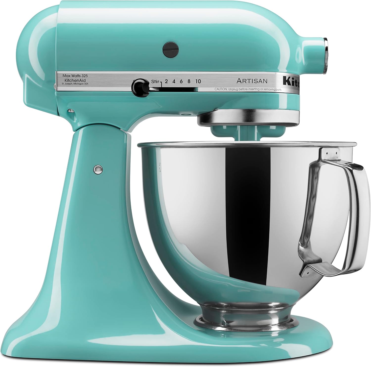 KitchenAid Artisan Series 5 Quart Tilt Head Stand Mixer with Pouring Shield KSM150PS, Aqua Sky KitchenAid Artisan Series 5 Quart Tilt Head Stand Mixer with Pouring Shield KSM150PS, Aqua Sky