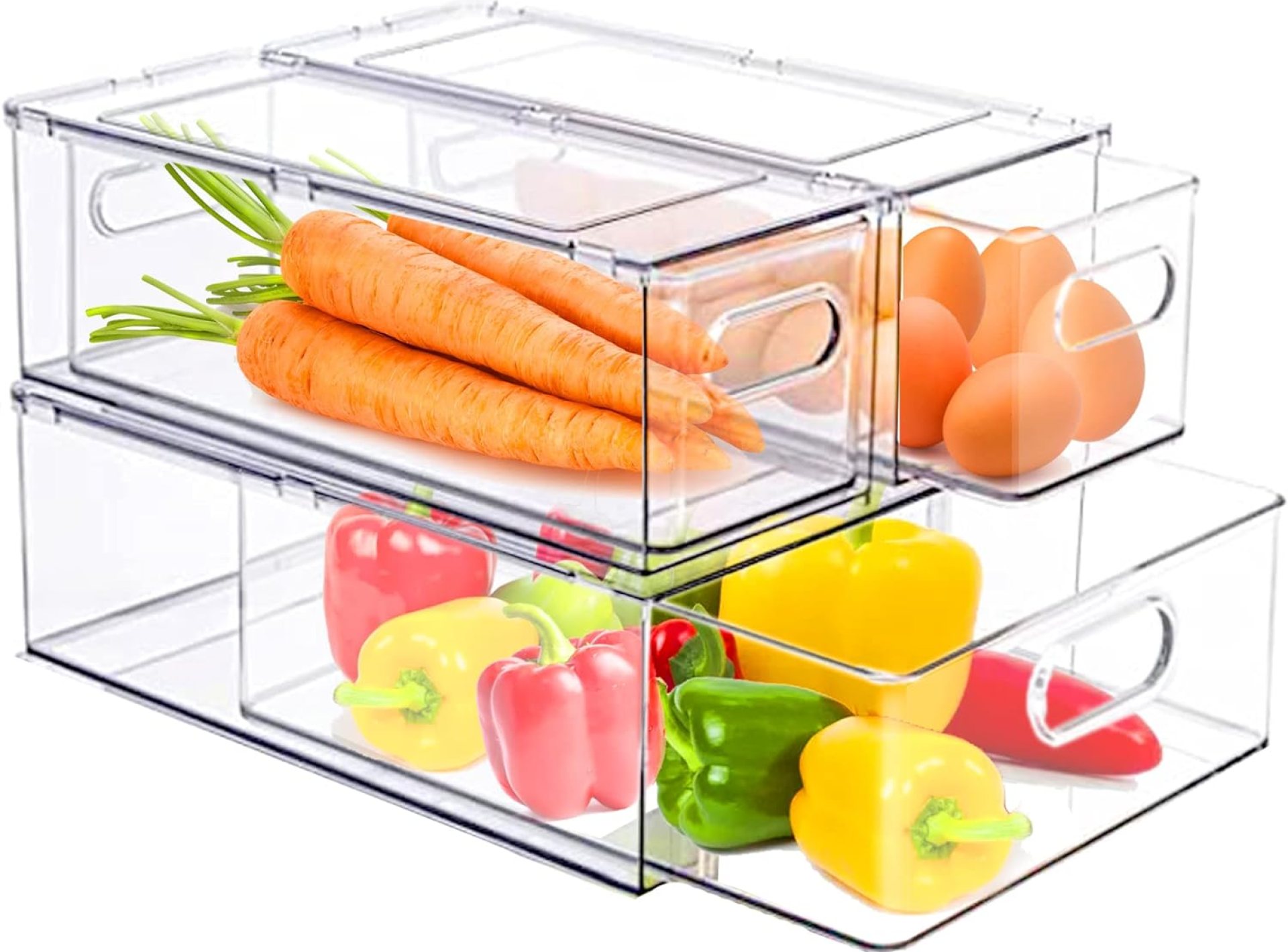 3 Pack Fridge Organizer and Storage,Clear Storge Bins with Pull-out Drawer, Fridge Drawers Clear Stackable Storage Bins Containers for Freezer, Refrigerator, Pantry, Kitchen 3 Pack Fridge Organizer and Storage,Clear Storge Bins with Pull-out Drawer, Fridge Drawers Clear Stackable Storage Bins Containers for Freezer, Refrigerator, Pantry, Kitchen