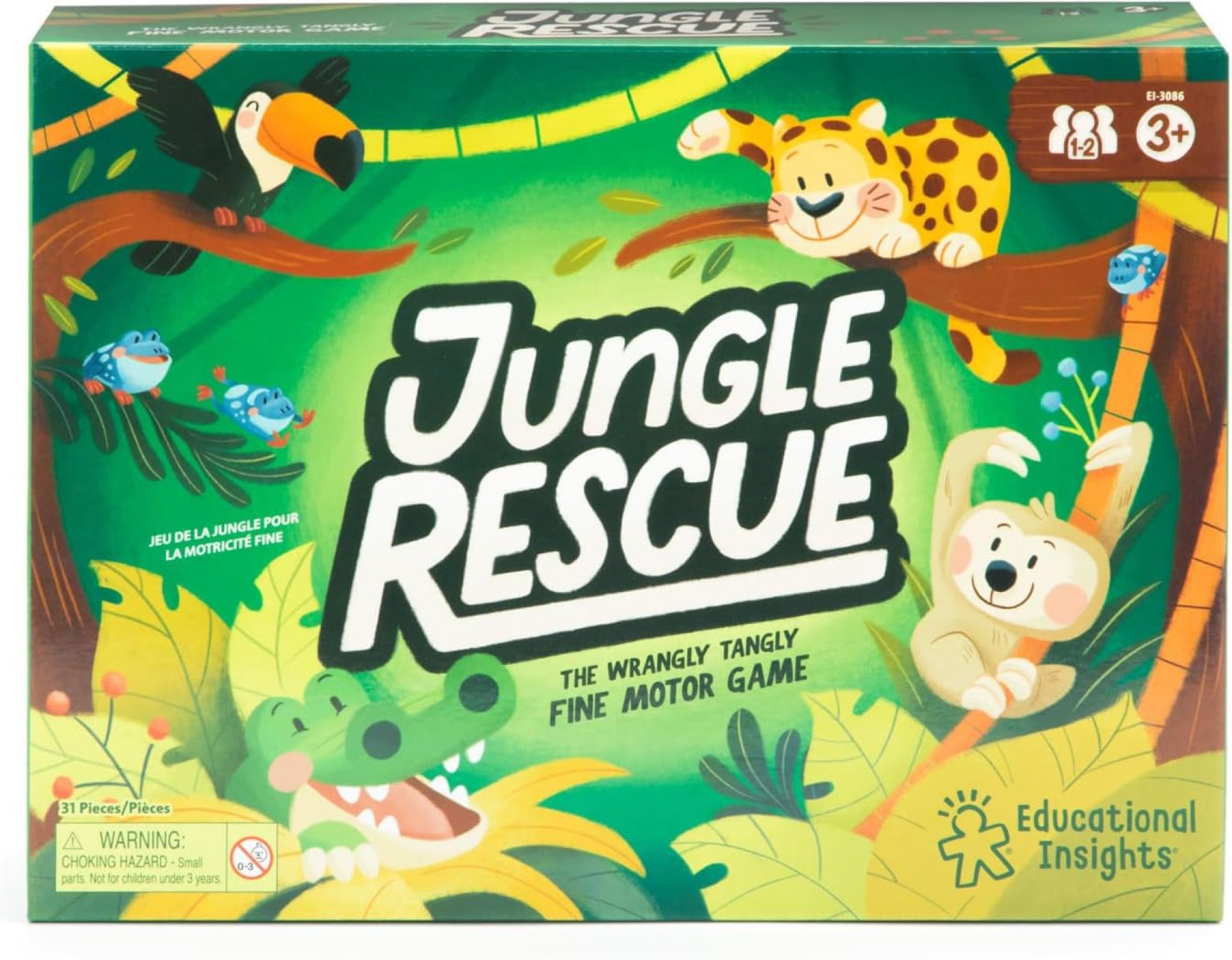 Educational Insights Jungle Rescue – Cute Preschool Board Games for Kids, Toddler Fine Motor Skills, Animal Matching Games for Toddlers 3-5, 2-Players, Fun Gifts for Boys and Girls Ages 3+ Educational Insights Jungle Rescue – Cute Preschool Board Games for Kids, Toddler Fine Motor Skills, Animal Matching Games for Toddlers 3-5, 2-Players, Fun Gifts for Boys and Girls Ages 3+