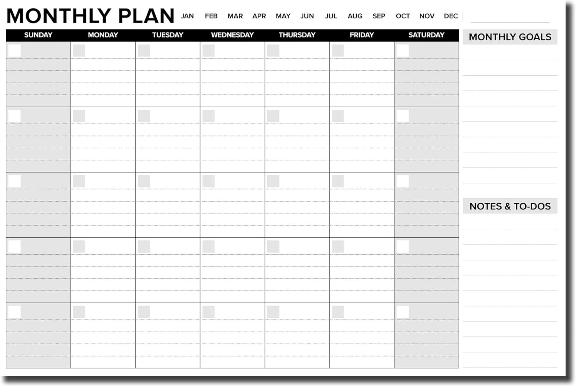 Thick Cardstock Undated Desk Calendar, Desktop Monthly Planner with To-Do List and Notes, Home, Office Desk Calendar – 12″ x 18″, 18 Sheets Thick Cardstock Undated Desk Calendar, Desktop Monthly Planner with To-Do List and Notes, Home, Office Desk Calendar – 12″ x 18″, 18 Sheets