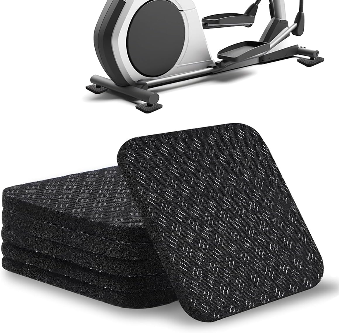 6PCS Treadmill Mats,High Density Equipment Pads 4 x 4 x 0.2 inch Double-Sided Non-Slip Exercise Equipment Mat for Floor Protection,Washing Machine Pads,Walking Pad,Exercise Bike,Home Gym etc. 6PCS Treadmill Mats,High Density Equipment Pads 4 x 4 x 0.2 inch Double-Sided Non-Slip Exercise Equipment Mat for Floor Protection,Washing Machine Pads,Walking Pad,Exercise Bike,Home Gym etc.