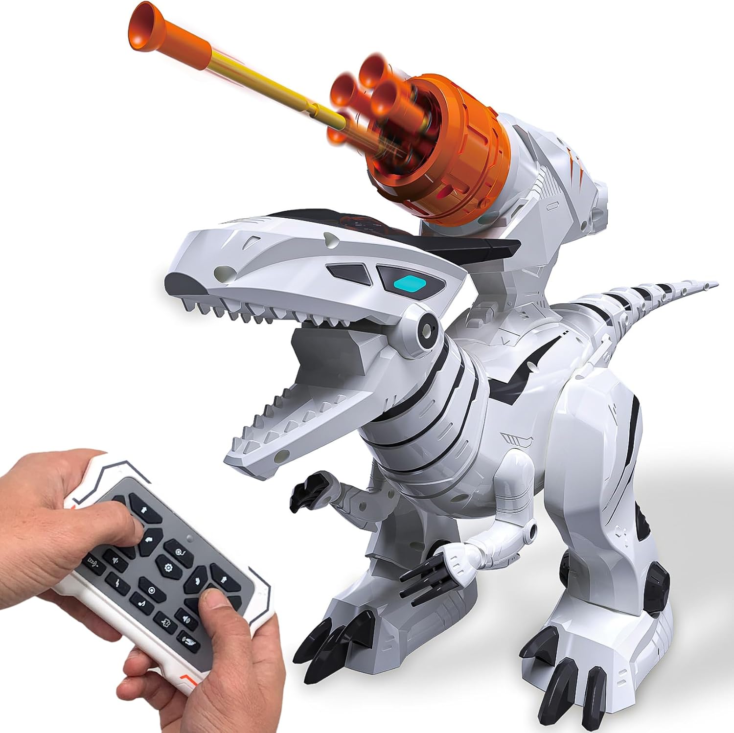 Atlasonix Remote Control Dinosaur for Boys 4-7 – RC Robot Jurassic T-Rex with Shooting & Lights – Walking Dino with Music & Dance – Birthday Gift for Boys & Girls Atlasonix Remote Control Dinosaur for Boys 4-7 – RC Robot Jurassic T-Rex with Shooting & Lights – Walking Dino with Music & Dance – Birthday Gift for Boys & Girls