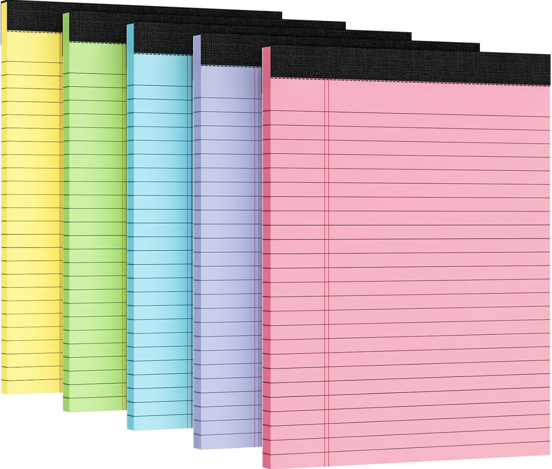 5pcs Legal Pads 8.5 x 11, Notepads 8.5 x 11 Inch,30 Sheets/Pack, Color Note Pads Clear Print Writing Pads of Paper, Memo Pads , Perforate Legal Notepads Paper , Wide Ruled Lined with Sturdy Back 5pcs Legal Pads 8.5 x 11, Notepads 8.5 x 11 Inch,30 Sheets/Pack, Color Note Pads Clear Print Writing Pads of Paper, Memo Pads , Perforate Legal Notepads Paper , Wide Ruled Lined with Sturdy Back